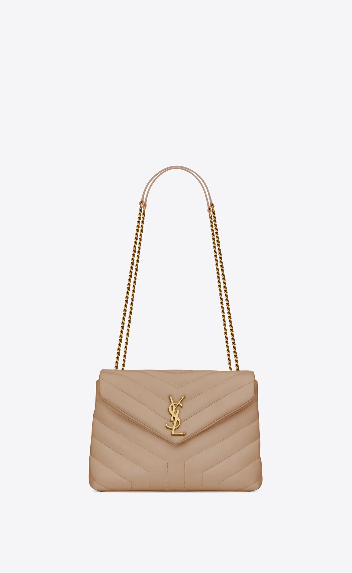 YSL Loulou Small Chain Bag In Prešívané \