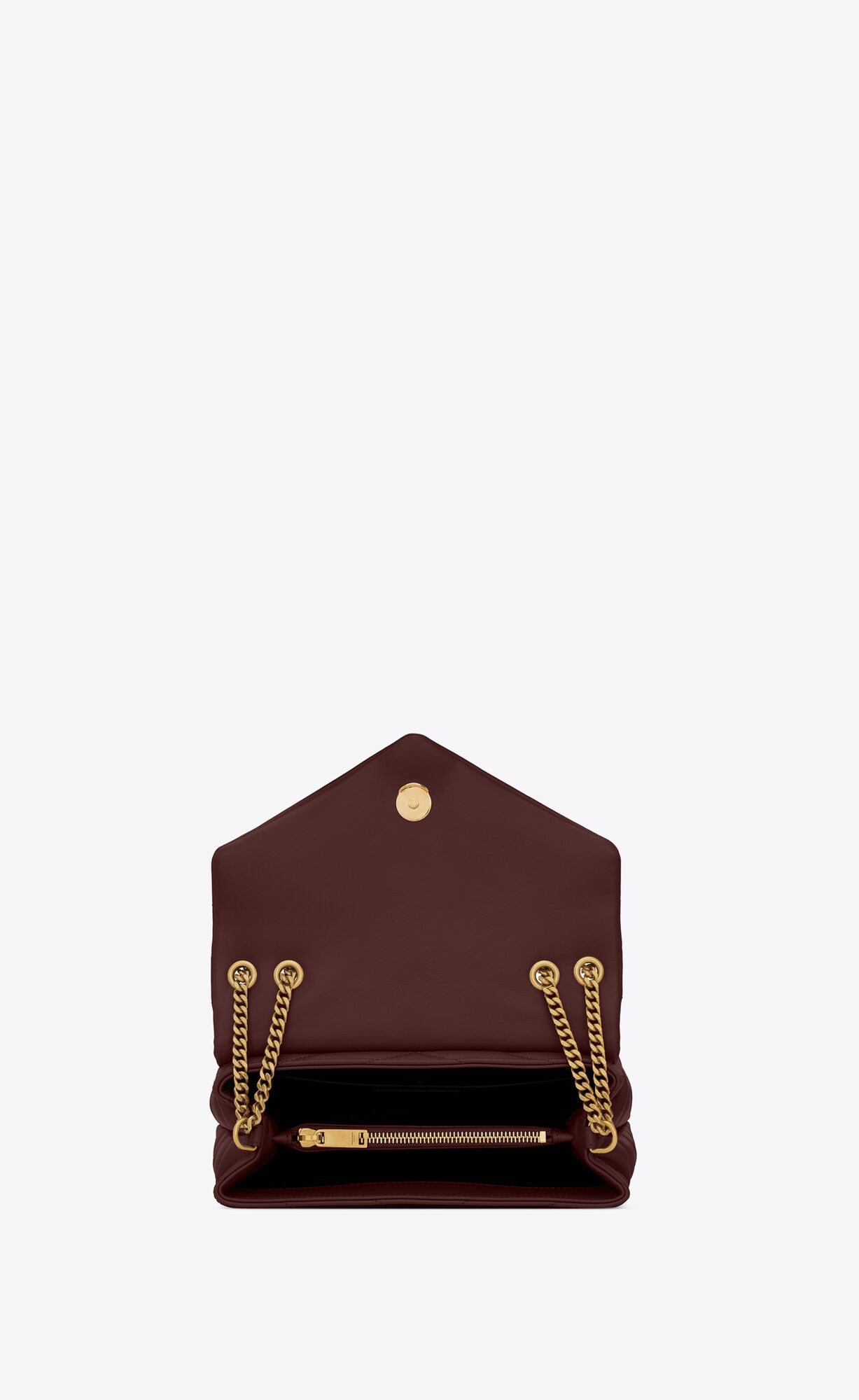 YSL Loulou Small Chain Bag In Prešívané 