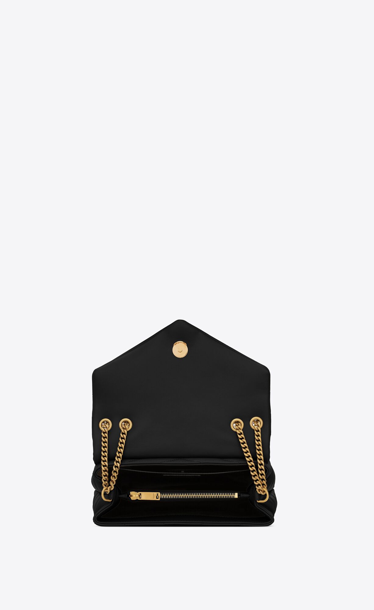 YSL Loulou Small Chain Bag In Prešívané 