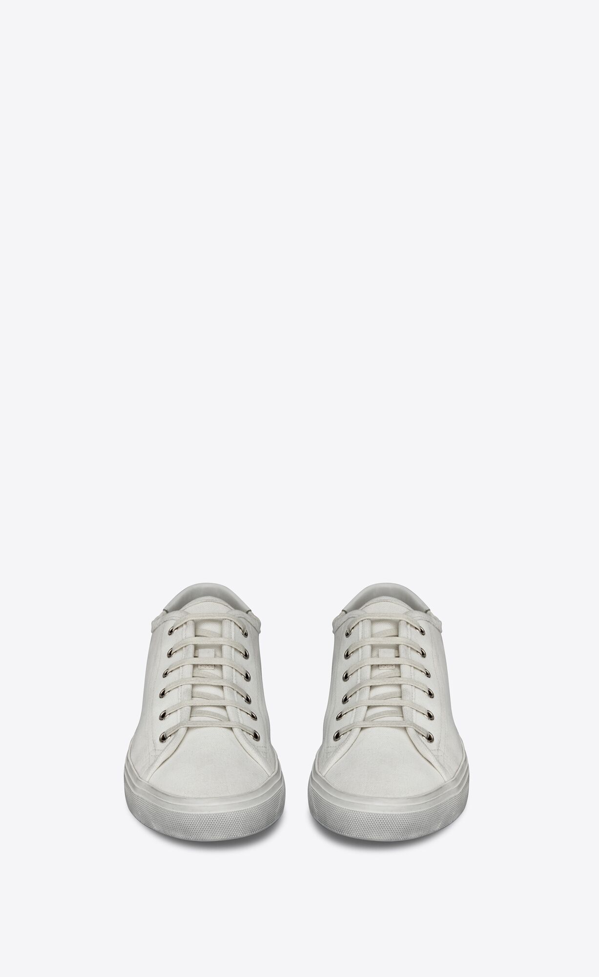 YSL Malibu Sneakers In Platene And Kozene Biele | 20613-LDGA