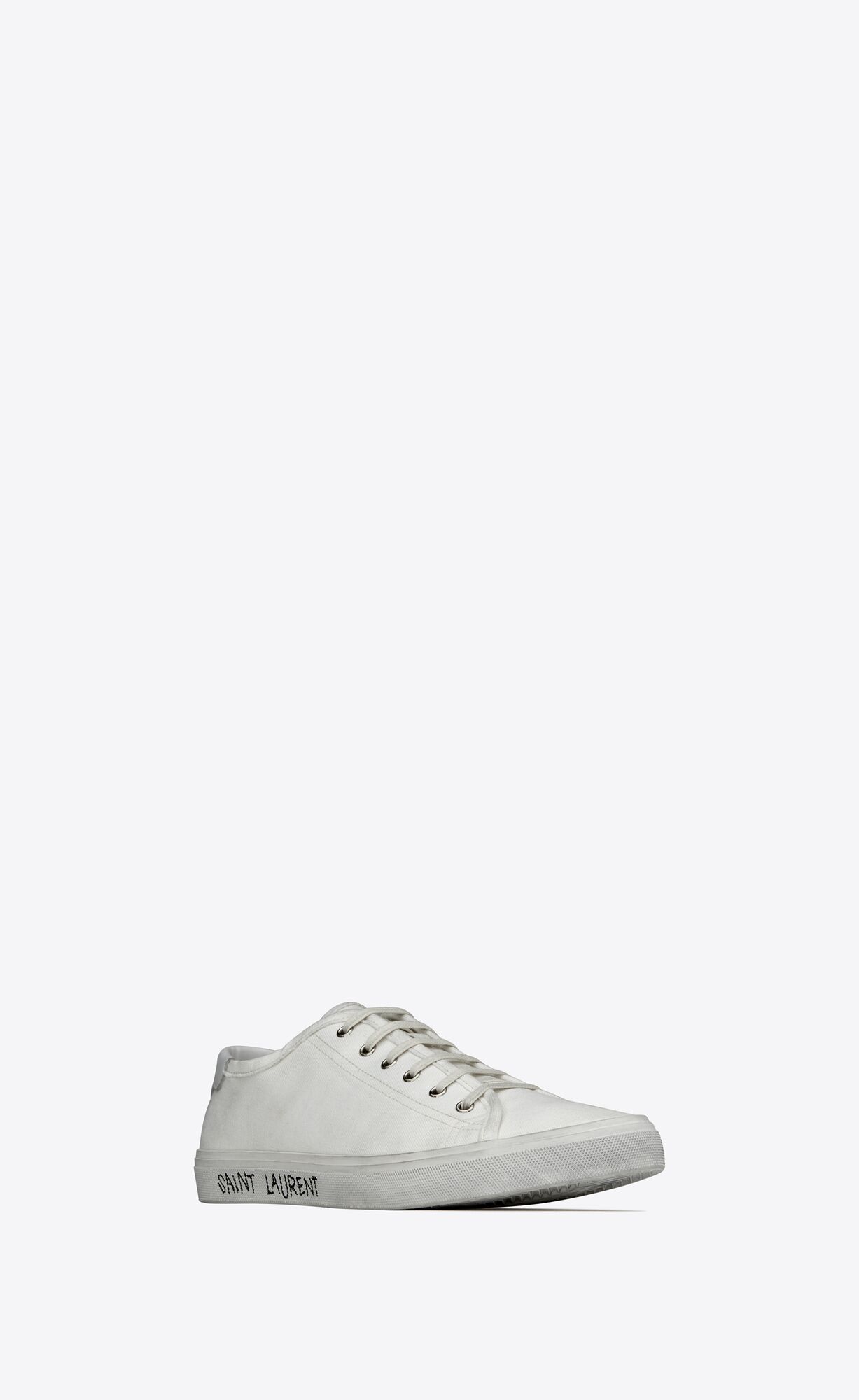 YSL Malibu Sneakers In Platene And Kozene Biele | 20613-LDGA