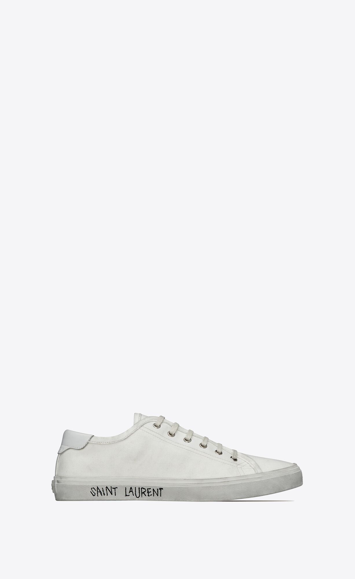 YSL Malibu Sneakers In Platene And Kozene Biele | 20613-LDGA