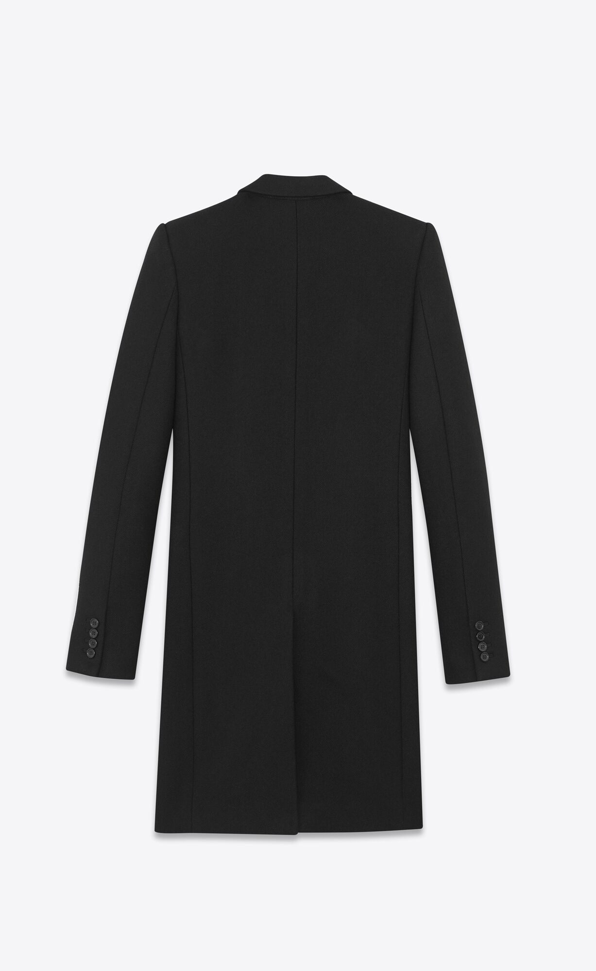 YSL Masculine Vlna Coat Čierne | 89625-BHOF