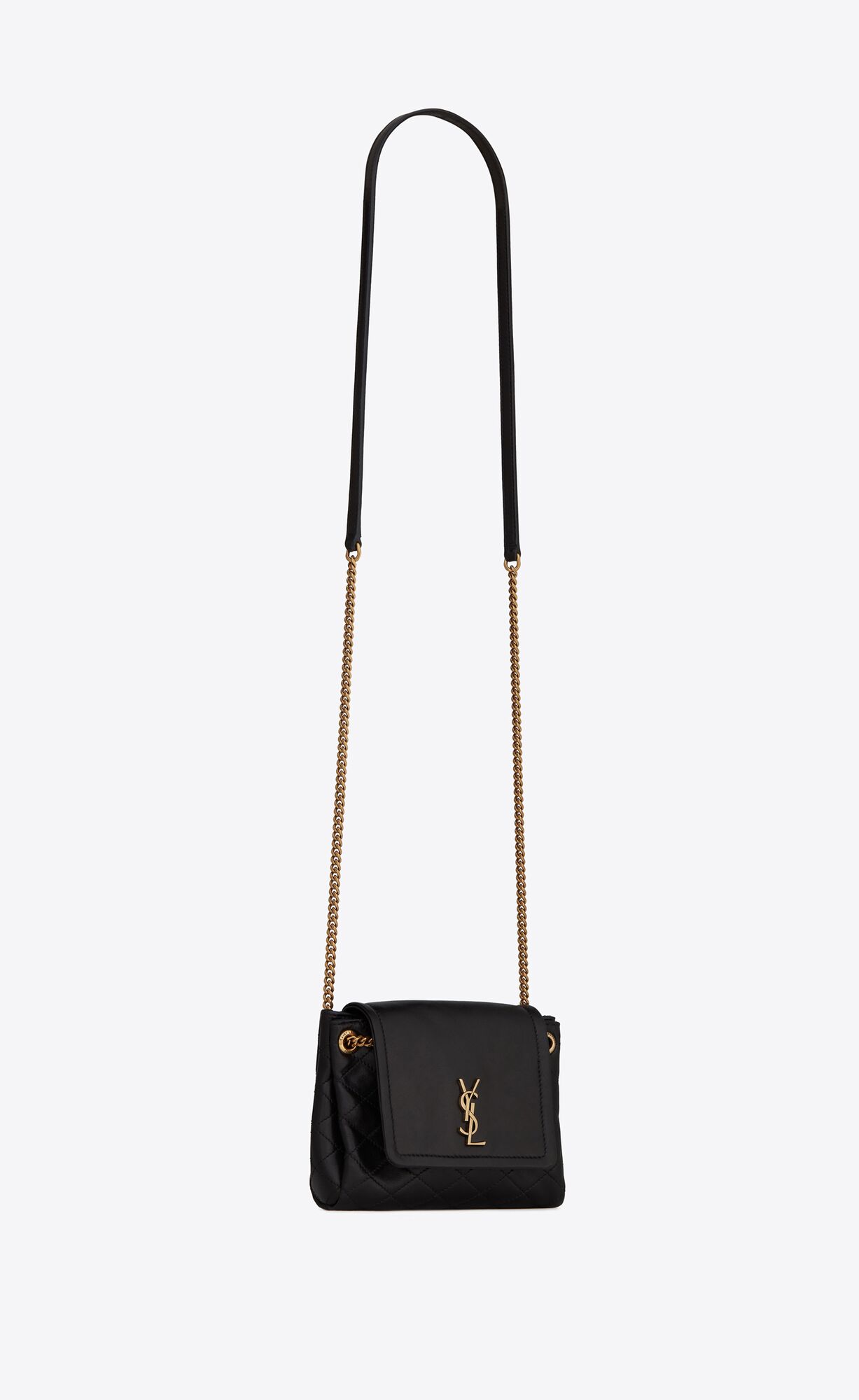 YSL Mini Nolita In Lambskin Čierne | 06572-CZQT