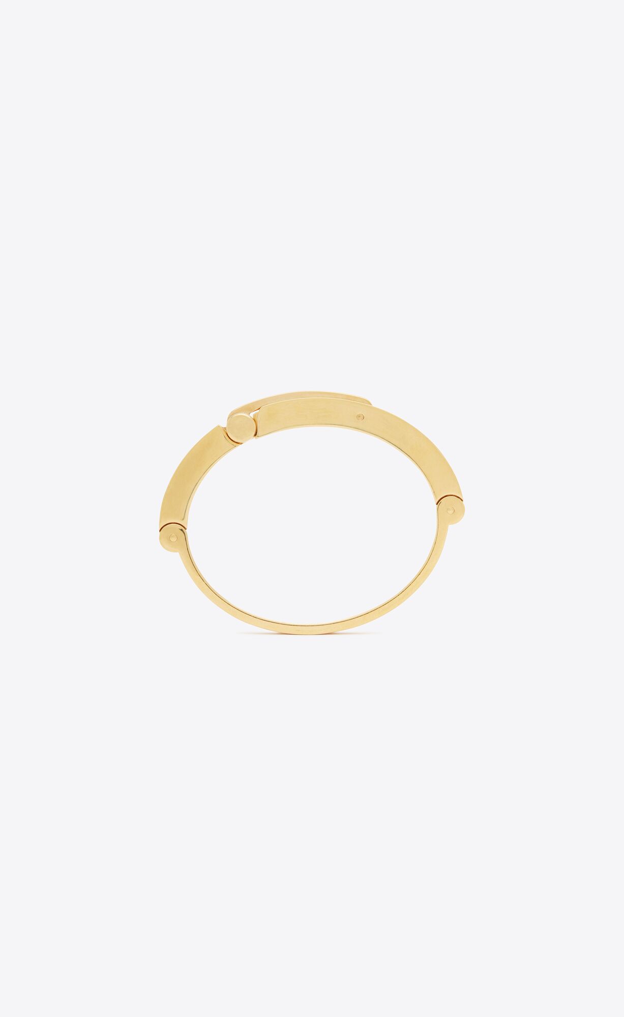 YSL Modernist Oval Bracelet In Metal Zlate | 12543-YSPZ