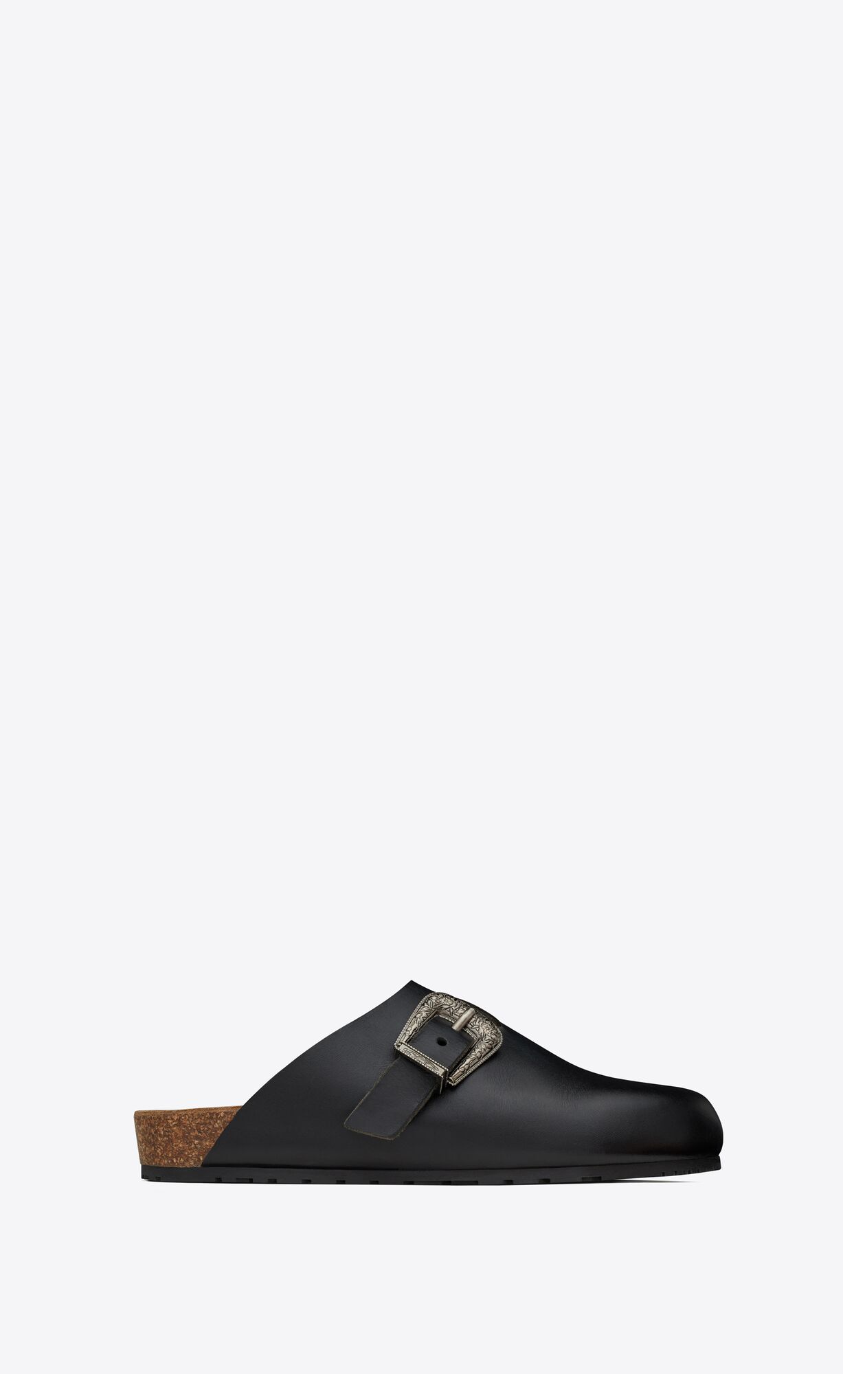 YSL Nichols Clogs In Smooth Kozene Noir | 04573-WVSD