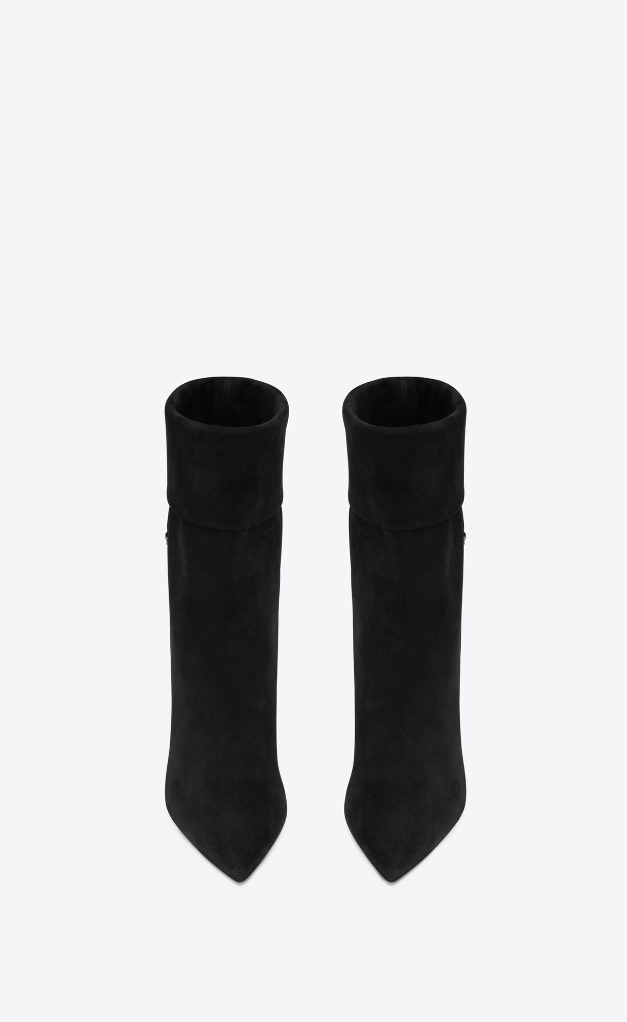 YSL Niki Booties In Semisove Noir | 80945-AYSI