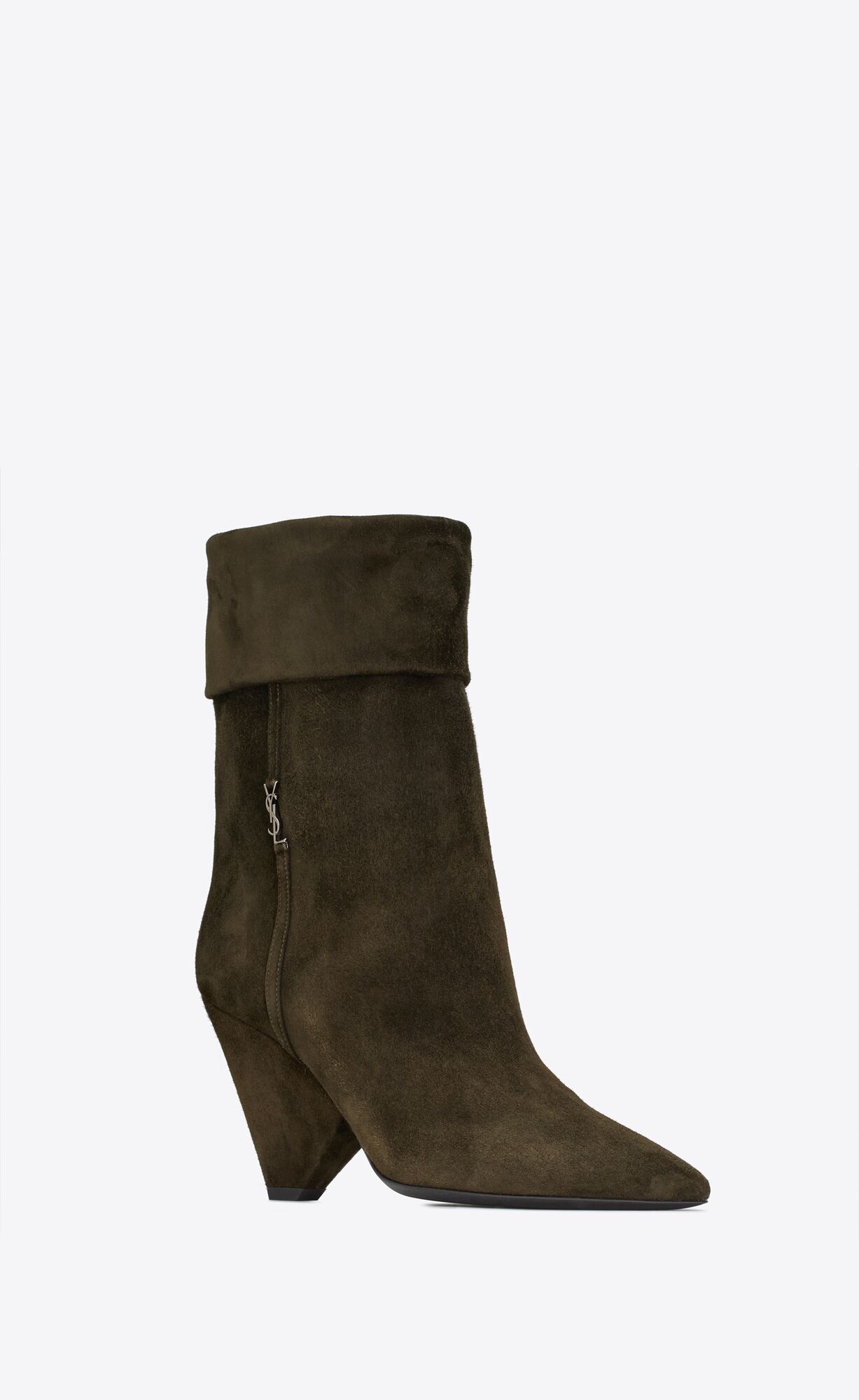 YSL Niki Booties In Semisove Sable | 13896-NVPD