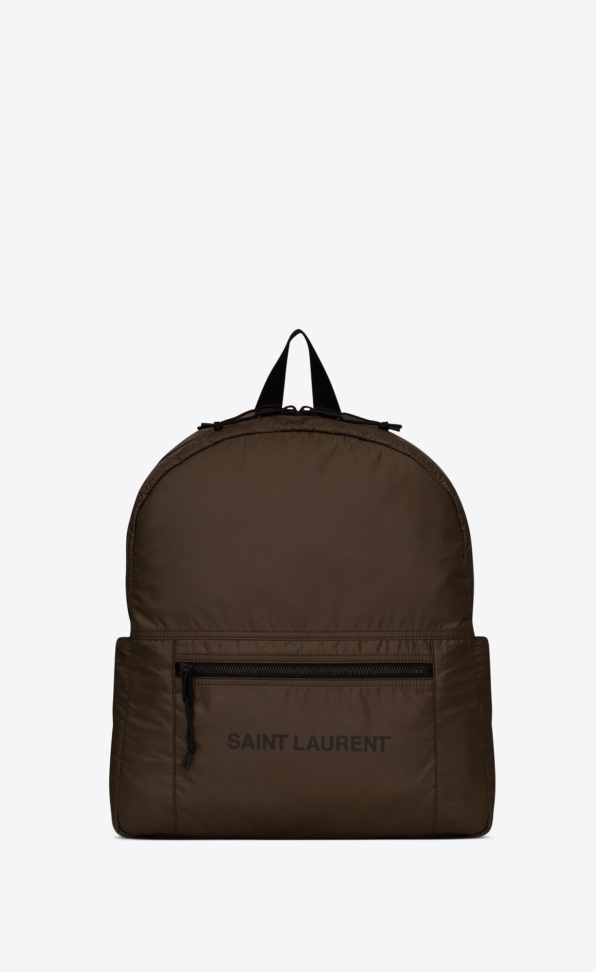 YSL Nuxx Backpack In Nylon Hnedožltý | 93506-QKPY