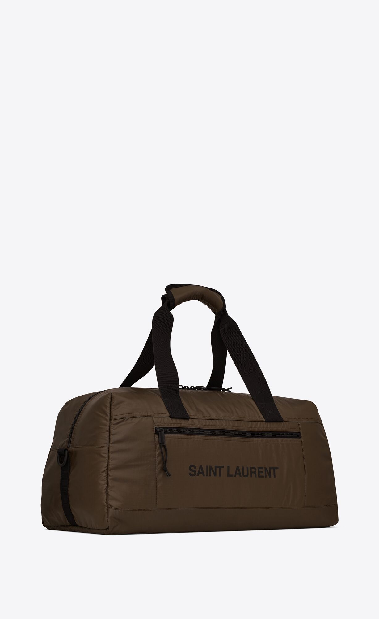 YSL Nuxx Duffle In Nylon Hnedožltý | 76089-IONT