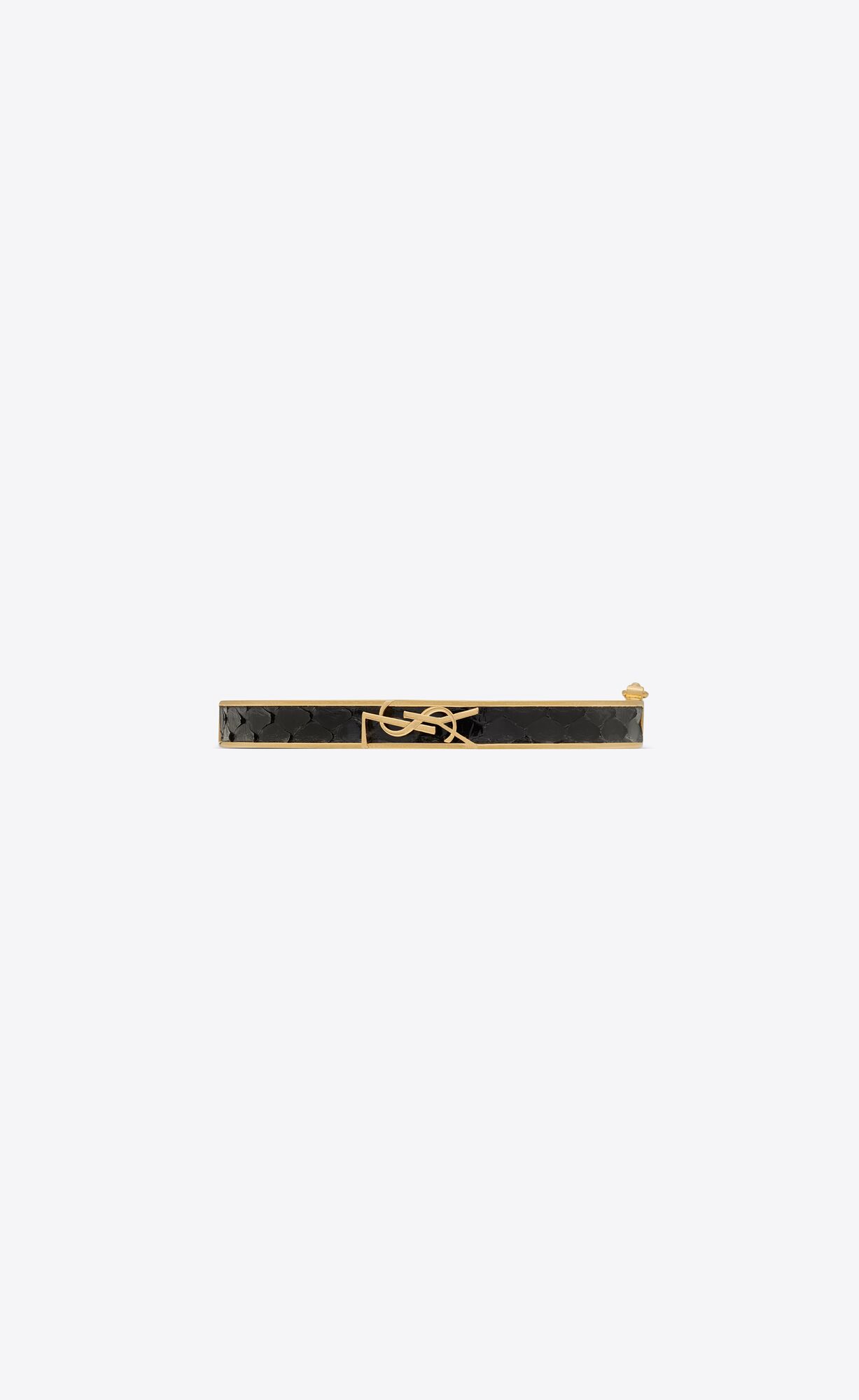 YSL Opyum Bracelet In Python And Metal Čierne Zlate | 46321-EJDI