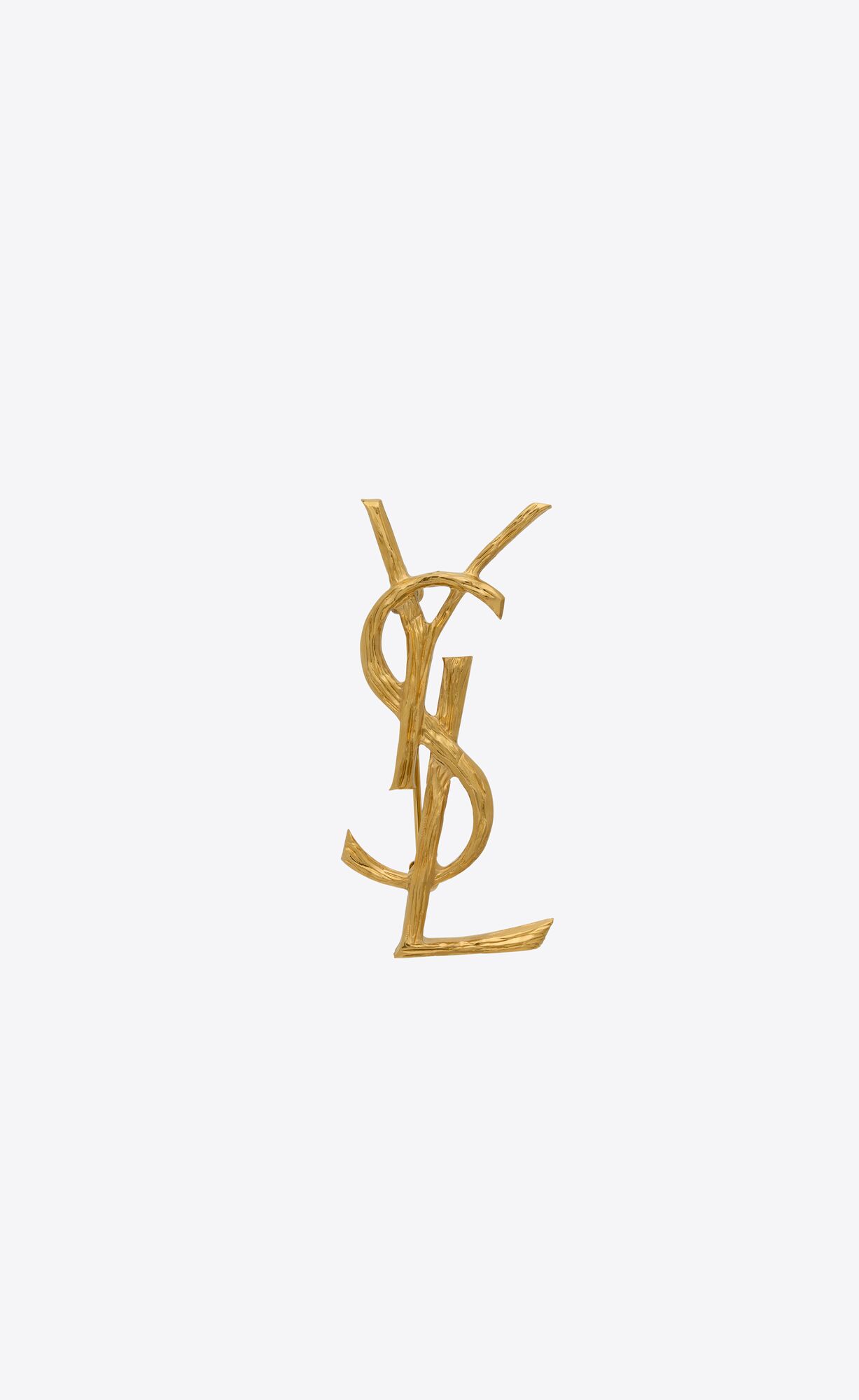 YSL Opyum Brooch In Metal Svetlo Zlate | 74638-FSVP