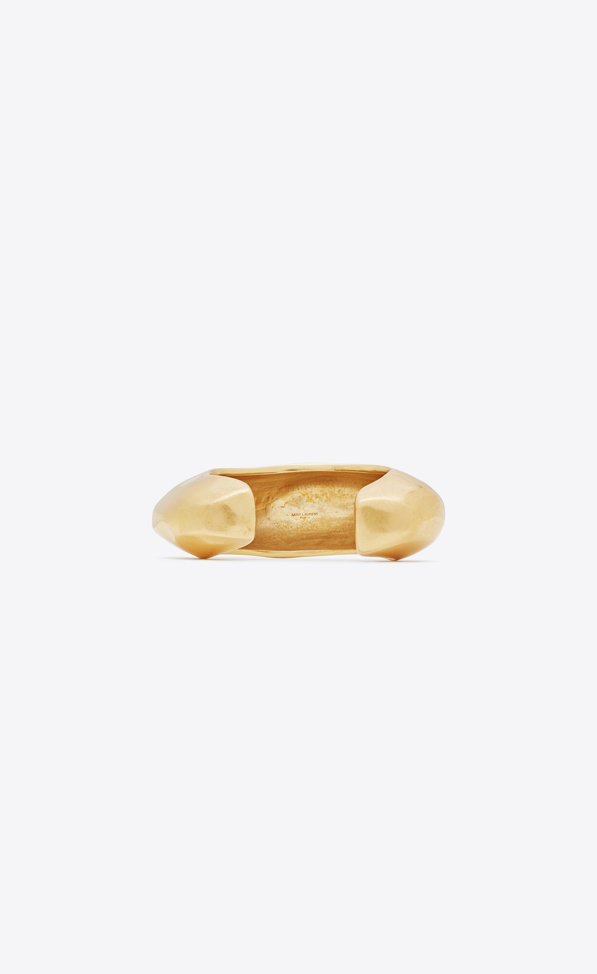 YSL Organic Arty Cuff Bracelet In Metal Zlate | 78654-RAYZ