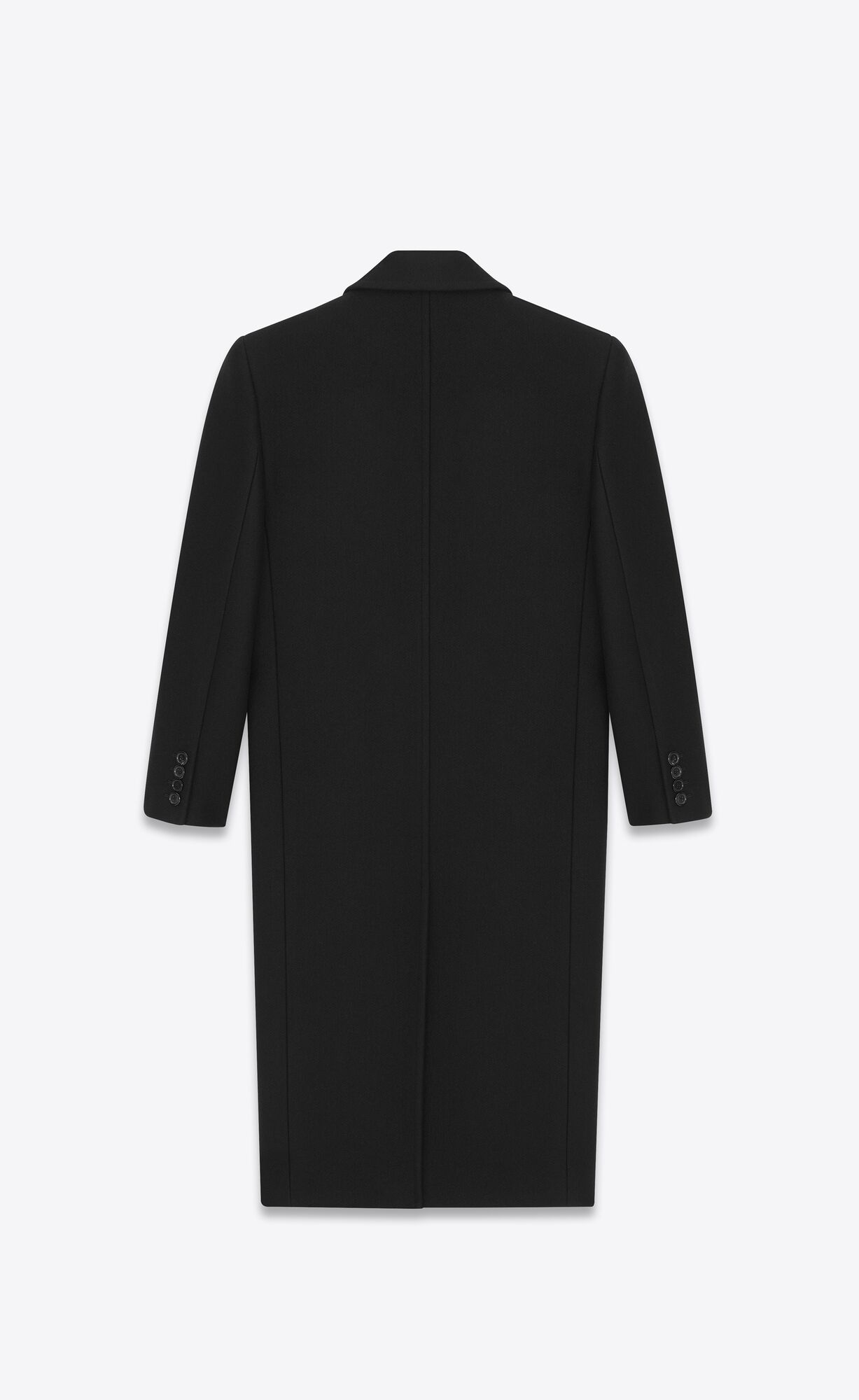 YSL Oversize Coat In Cashmere Čierne | 08326-HOYM