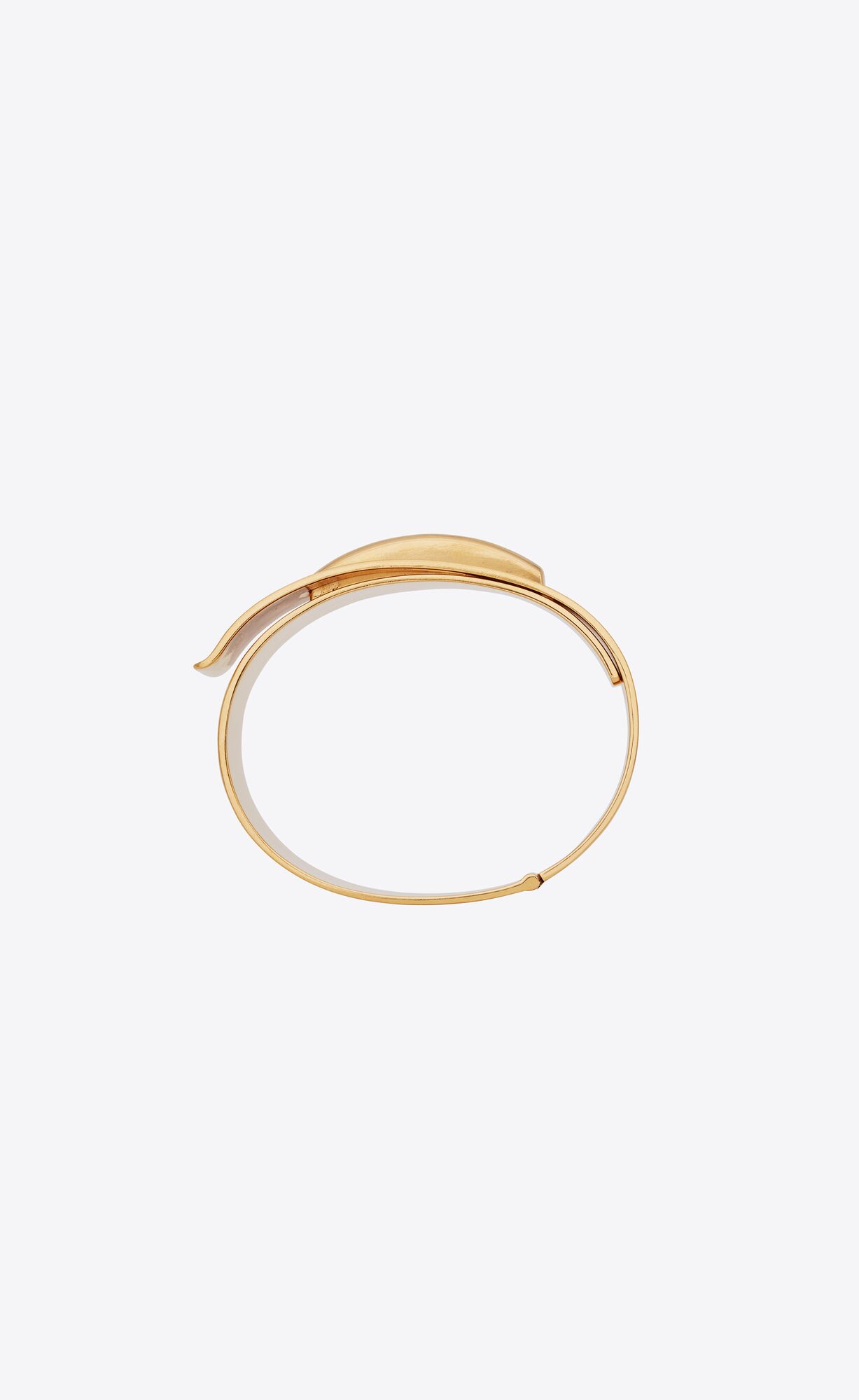 YSL Oversized Closure Bracelet In Metal Zlate | 16927-TIVR