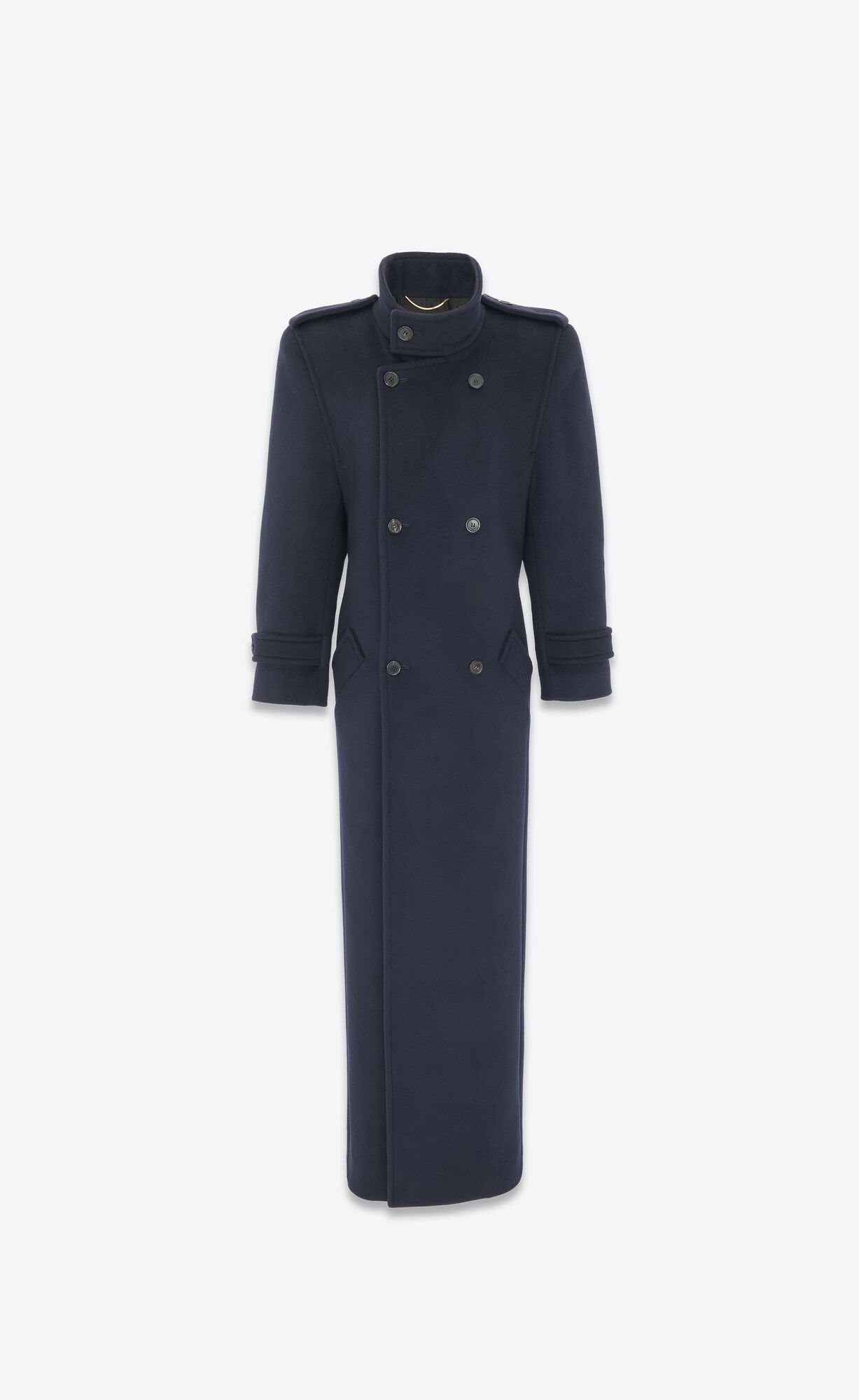 YSL Oversized Coat In Vlna Modre | 76159-HGBJ