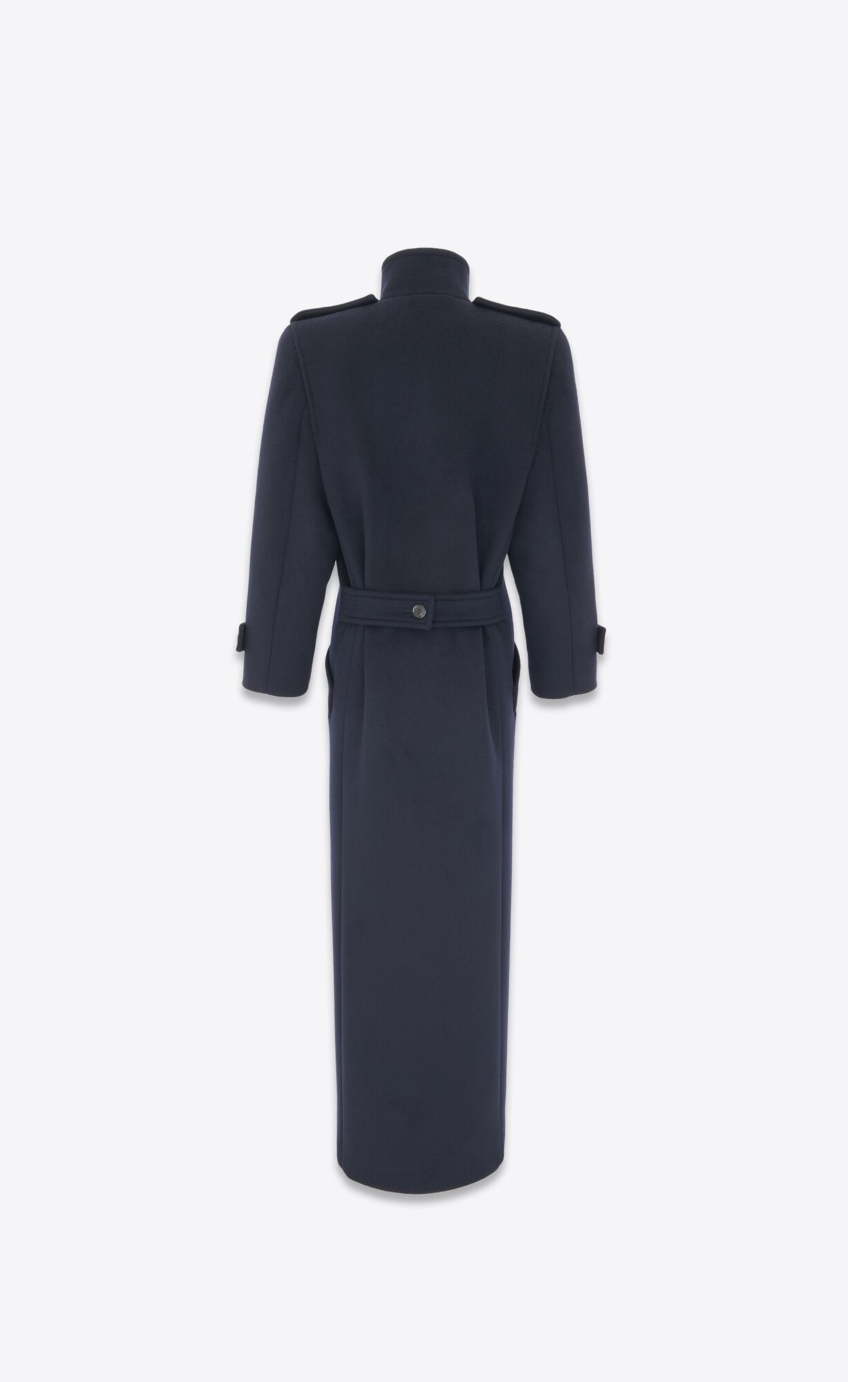 YSL Oversized Coat In Vlna Modre | 76159-HGBJ