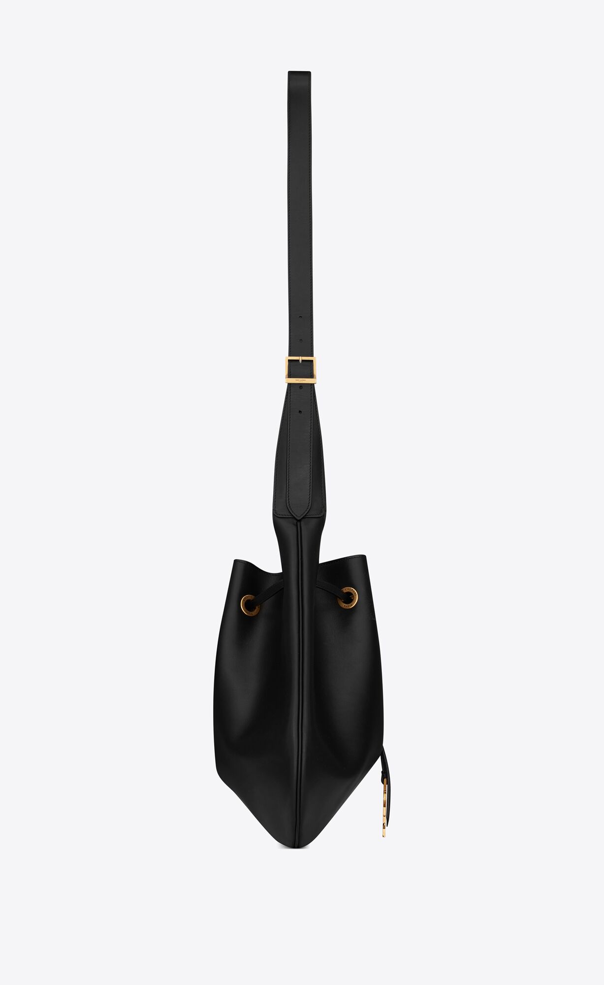 YSL Paris Vii Large Balerinky Hobo Bag In Smooth Kozene Čierne | 61340-SKPO