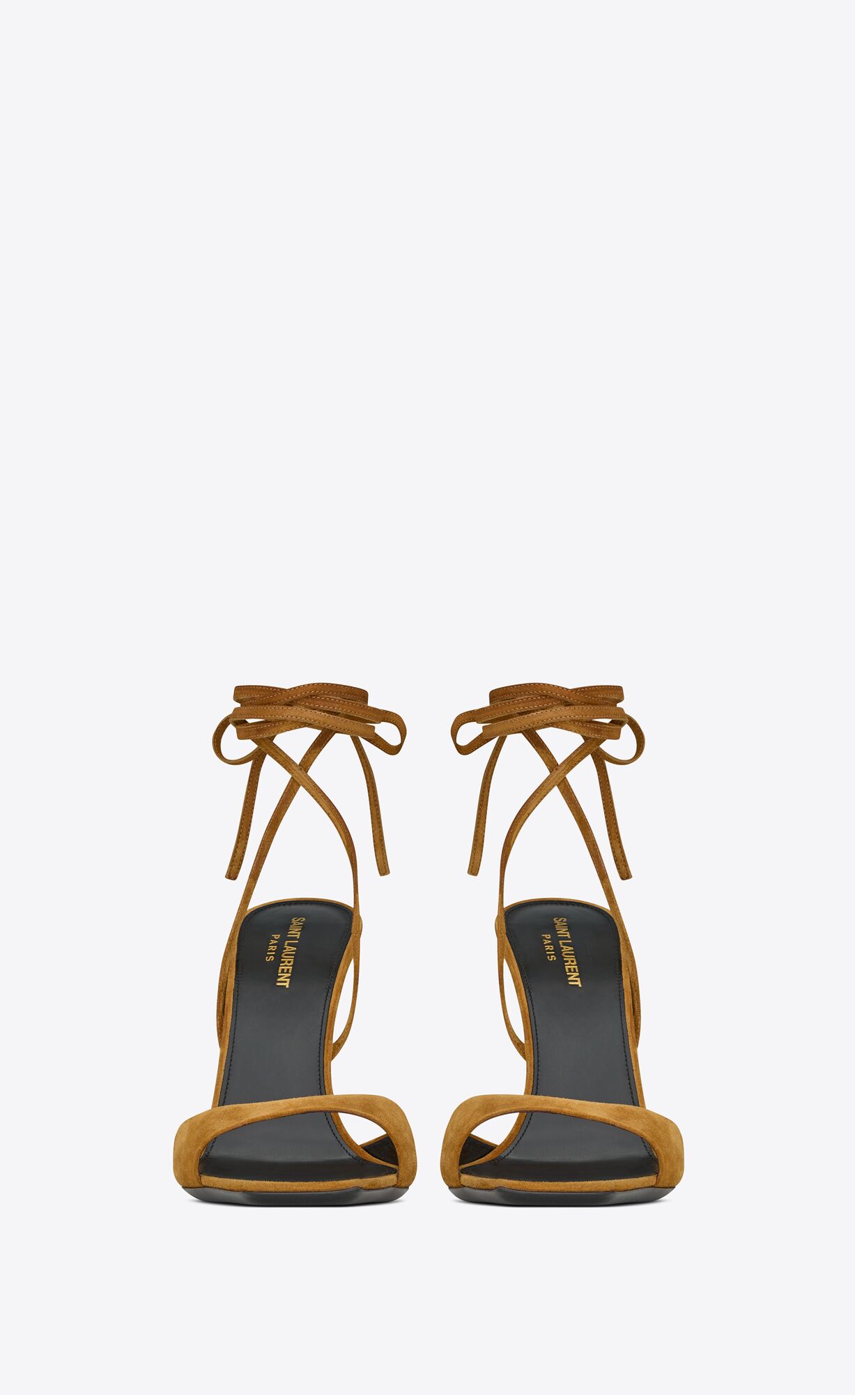 YSL Paz Sandals In Semisove And Metallized Kozene Land And Lila | 24109-BXWT