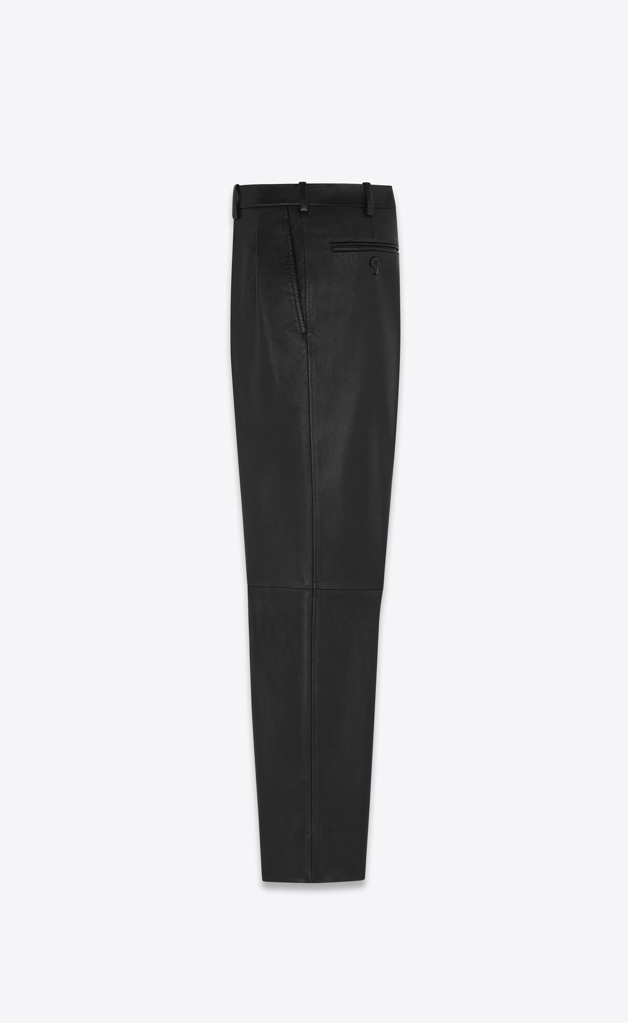 YSL Plisované Pants In Drummed Lambskin Čierne | 72345-OPWF