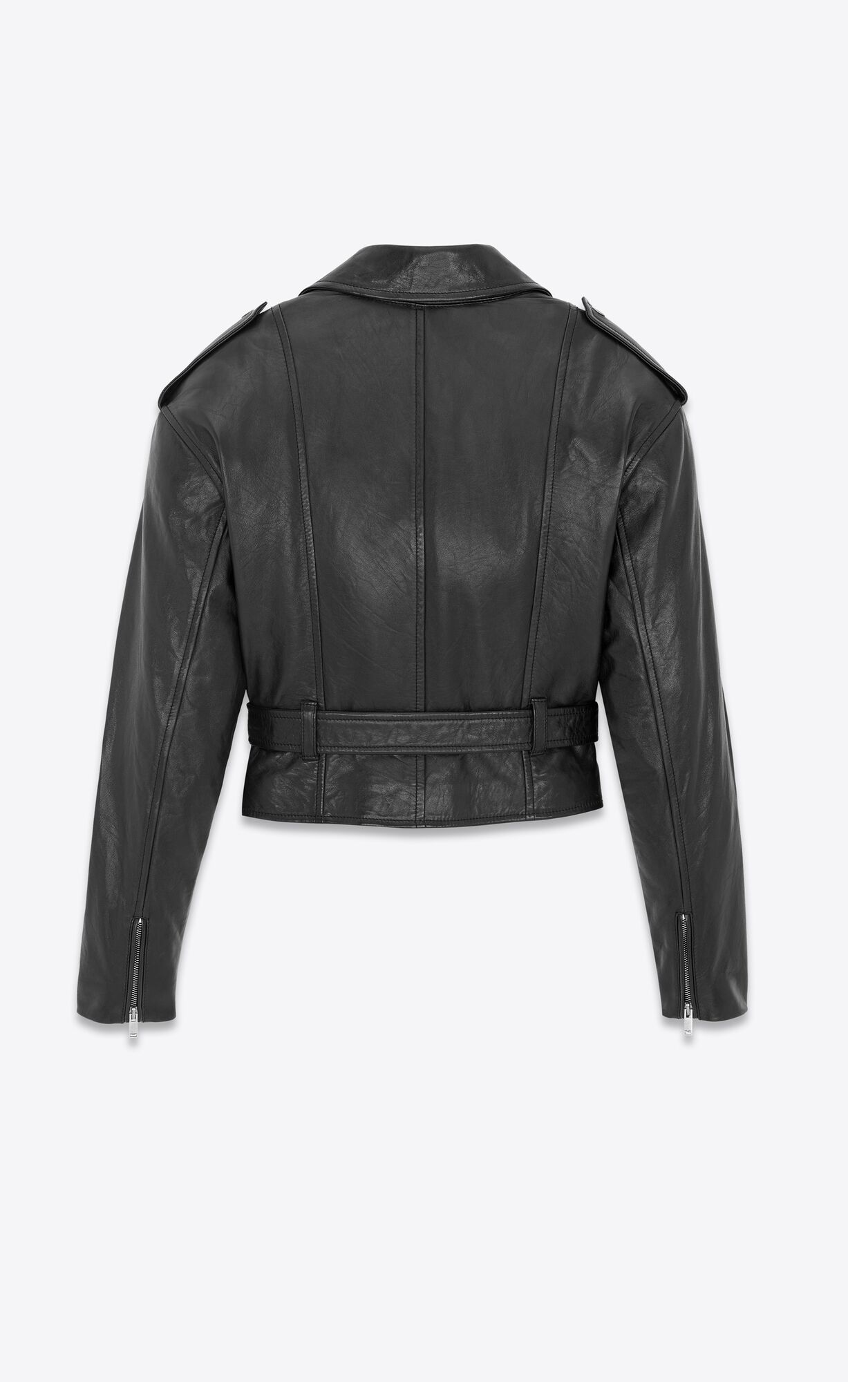 YSL Podpatku Jacket In Lambskin Čierne | 46580-XAGO