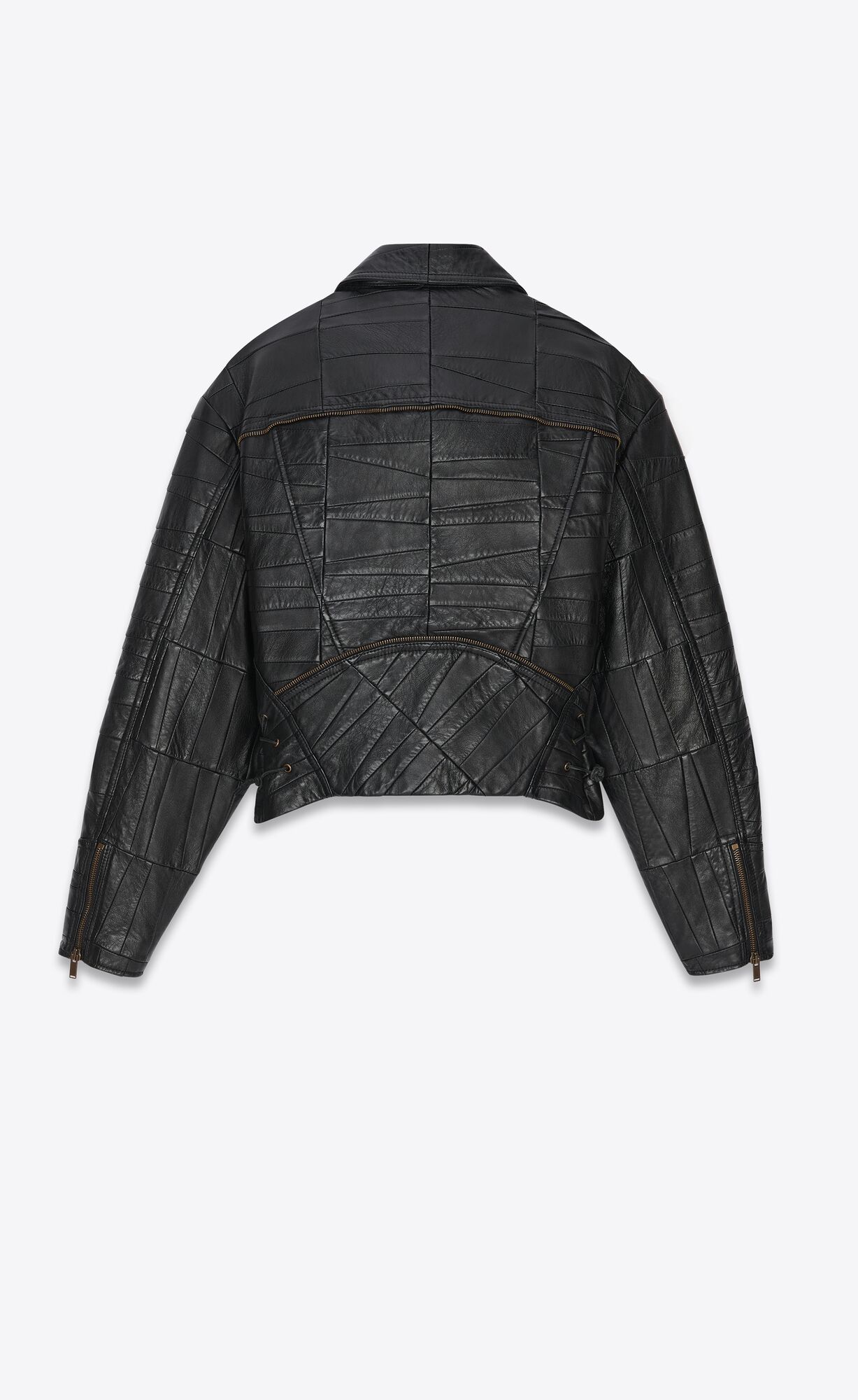 YSL Podpatku Jacket In Lambskin Čierne | 73948-KJGW