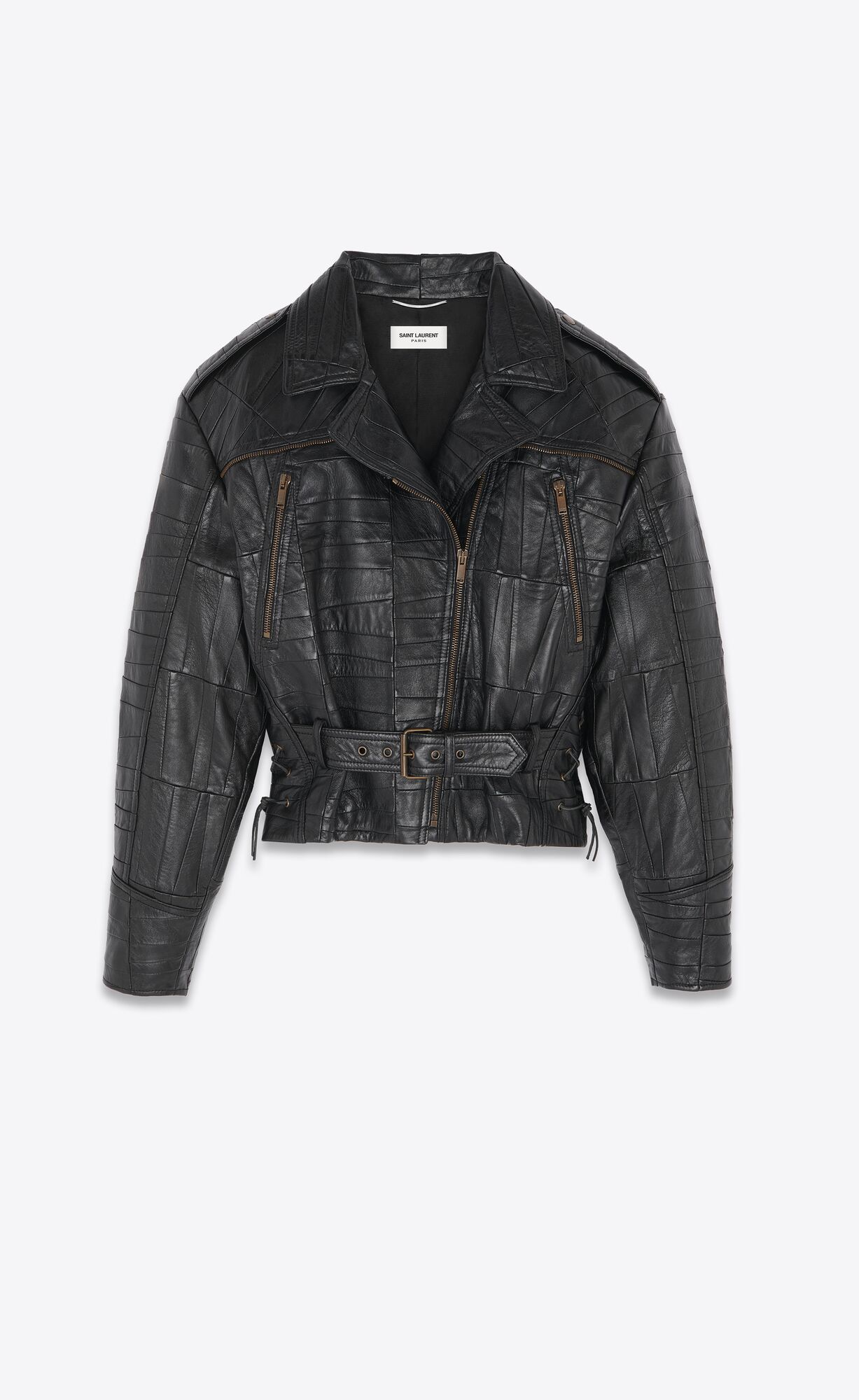 YSL Podpatku Jacket In Lambskin Čierne | 98354-USEP