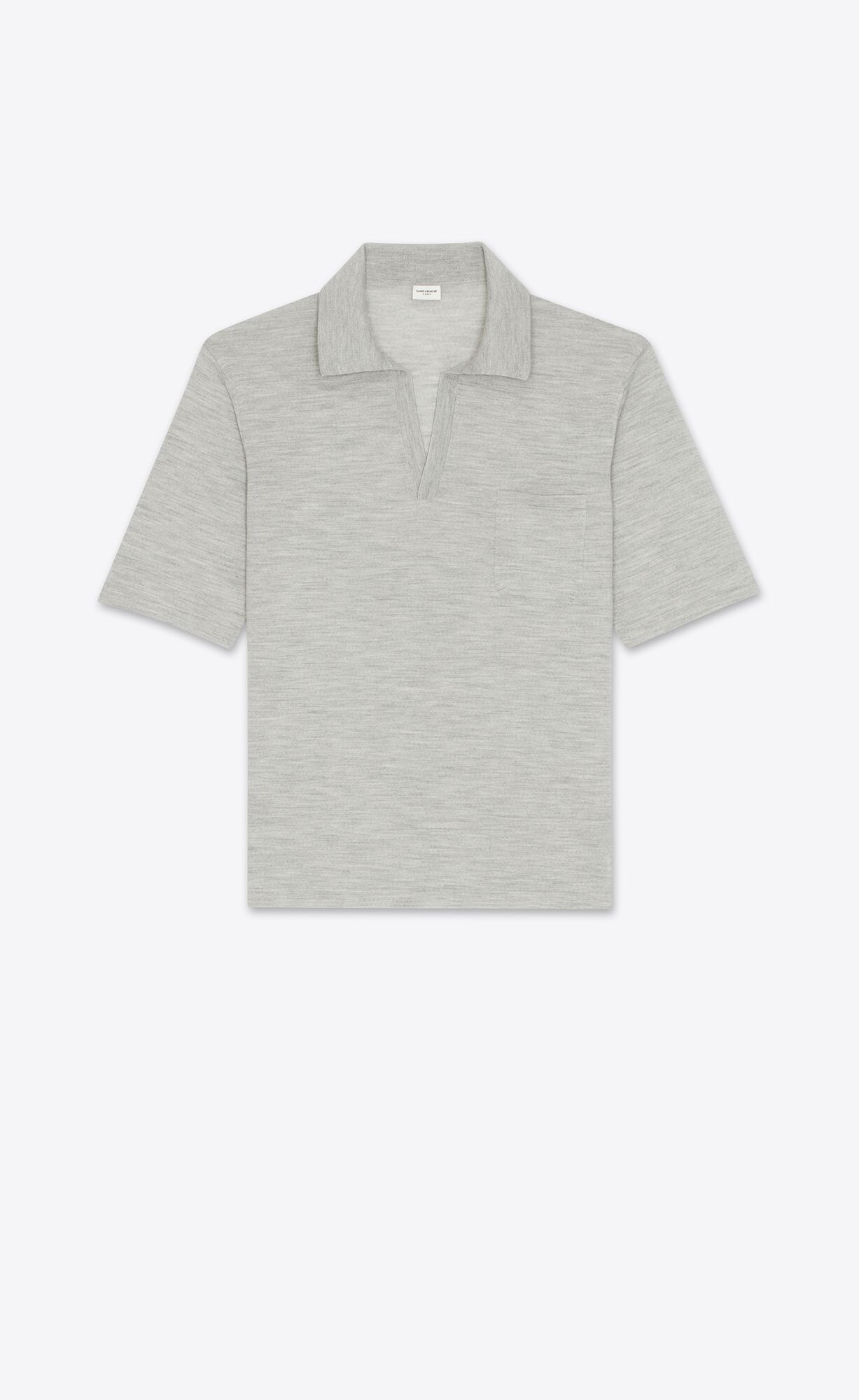 YSL Polo In Vlna Gris Chine | 03782-PDOC