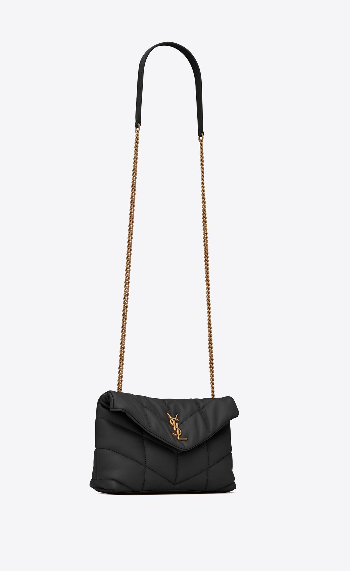 YSL Puffer Toy Bag In Prešívané Lambskin Noir | 59780-PSZA