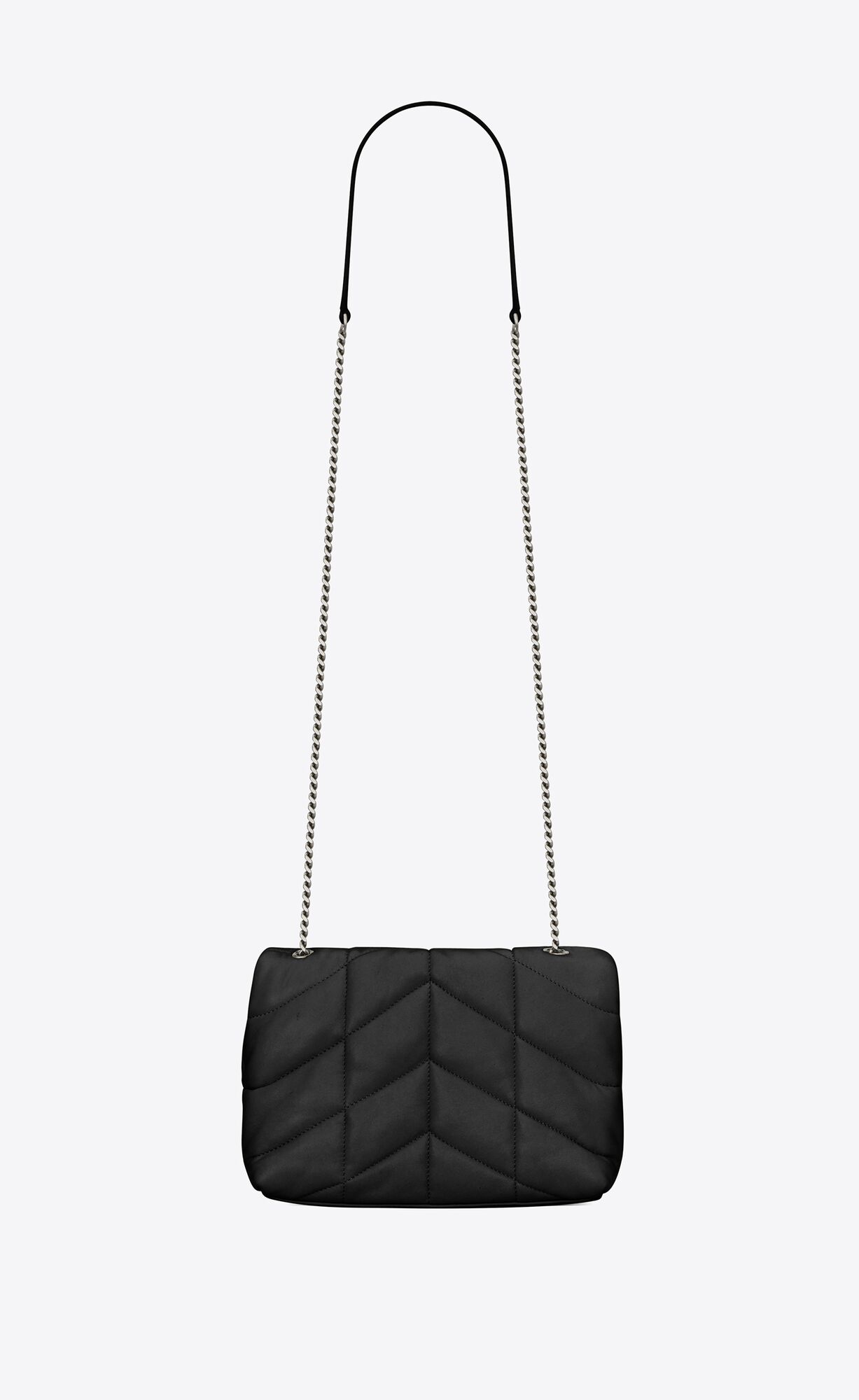 YSL Puffer Toy Bag In Prešívané Lambskin Noir | 82519-JSMR