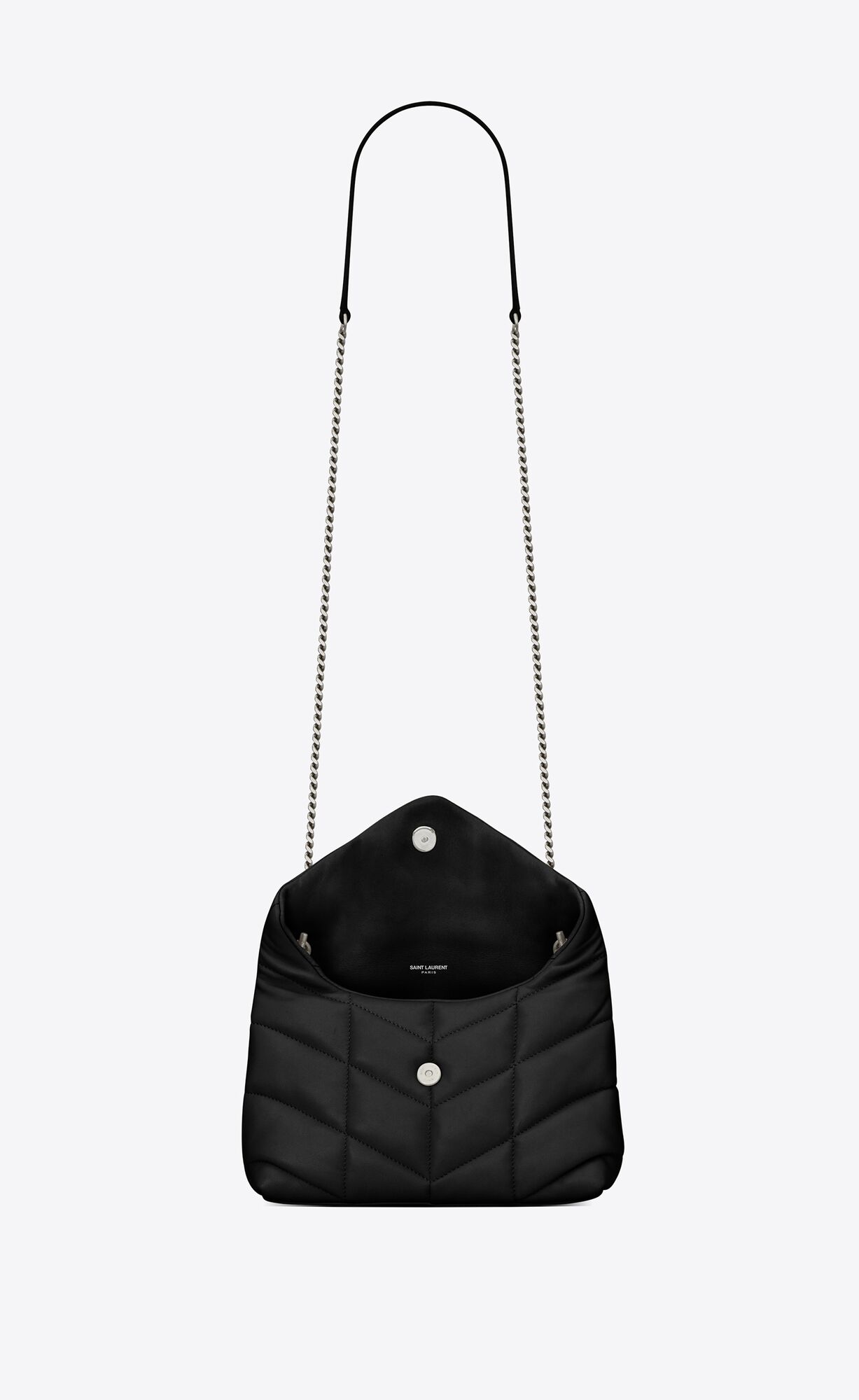 YSL Puffer Toy Bag In Prešívané Lambskin Noir | 82519-JSMR