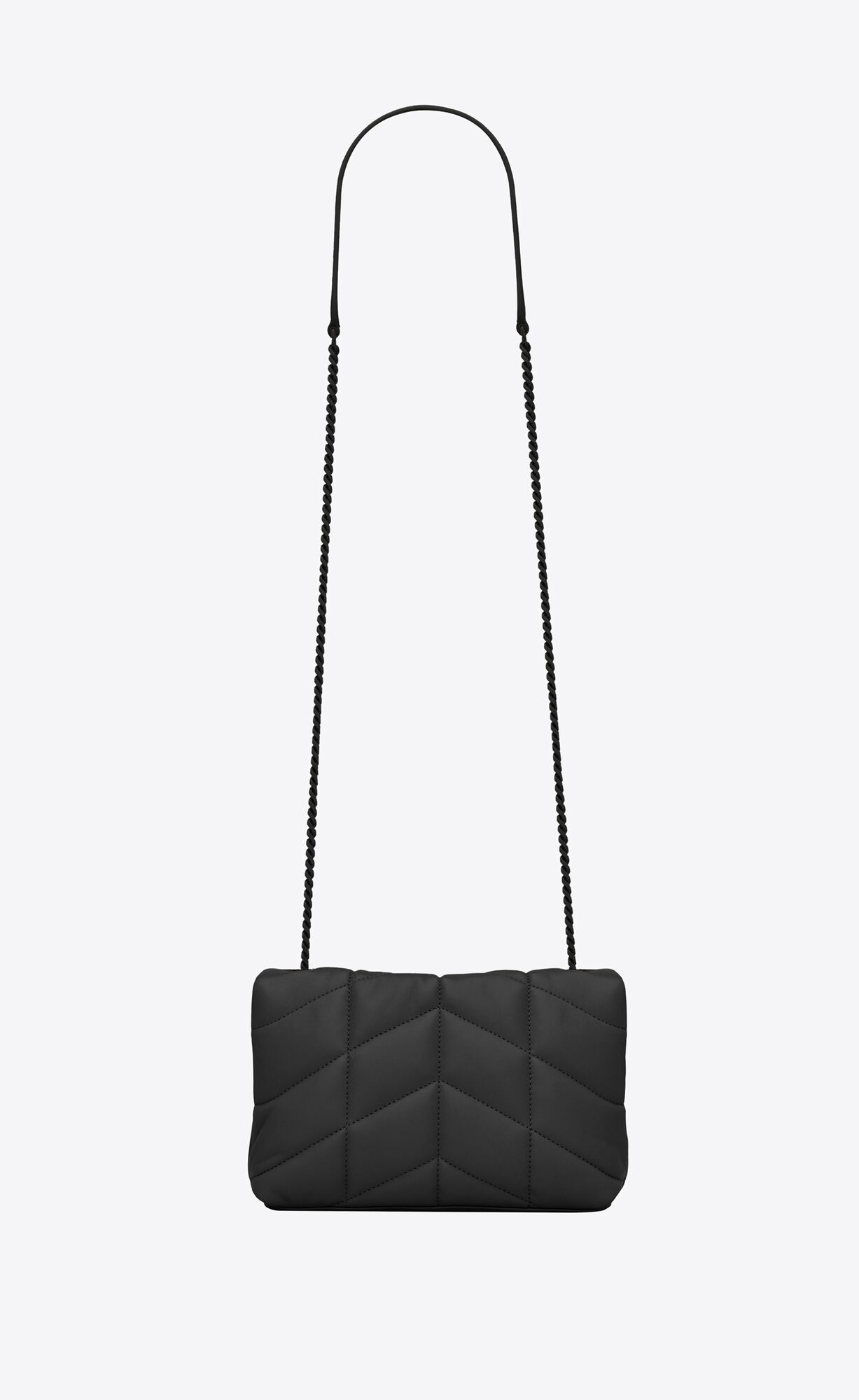 YSL Puffer Toy Bag In Prešívané Lambskin Noir | 84206-QLDA