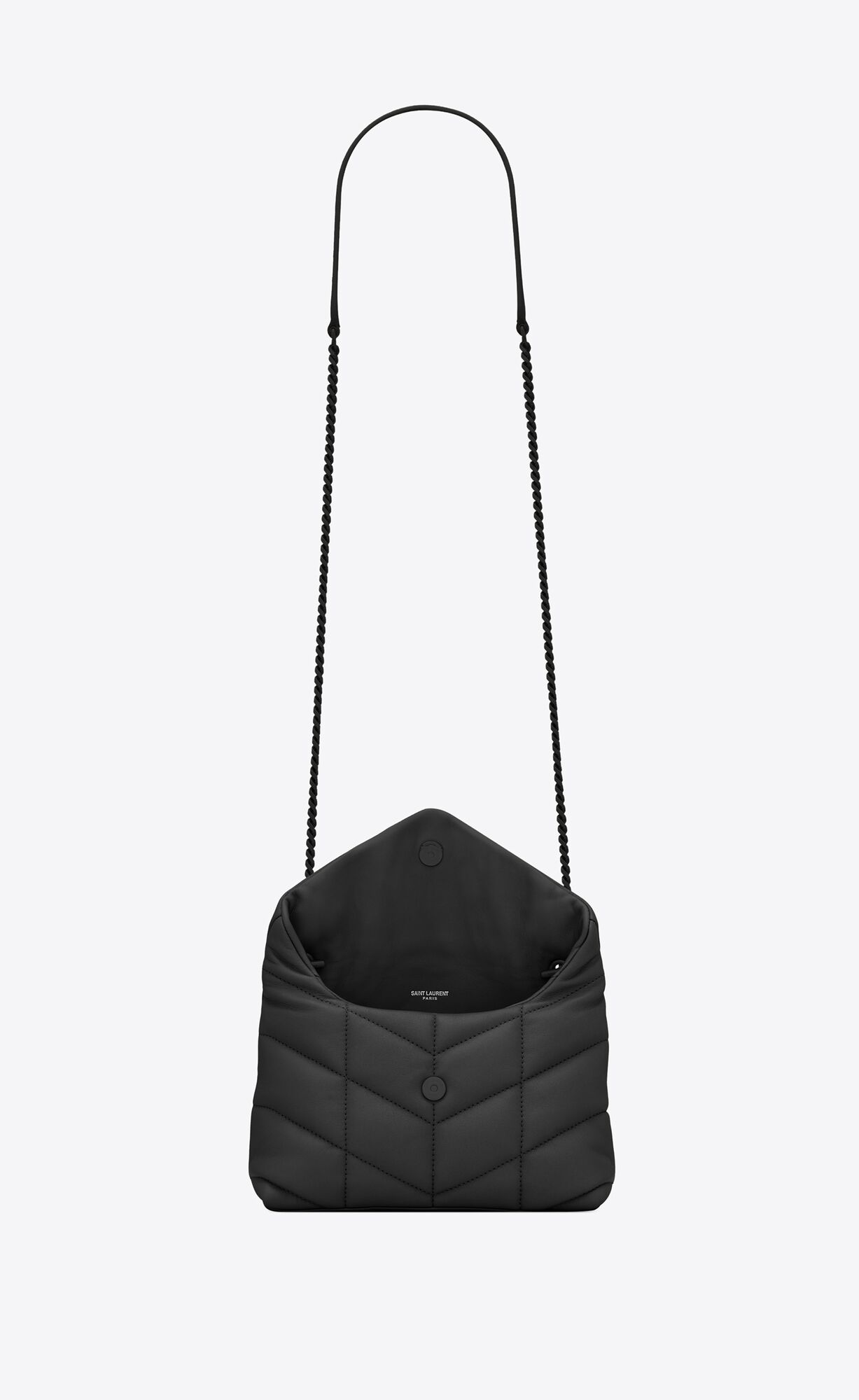 YSL Puffer Toy Bag In Prešívané Lambskin Noir | 84206-QLDA