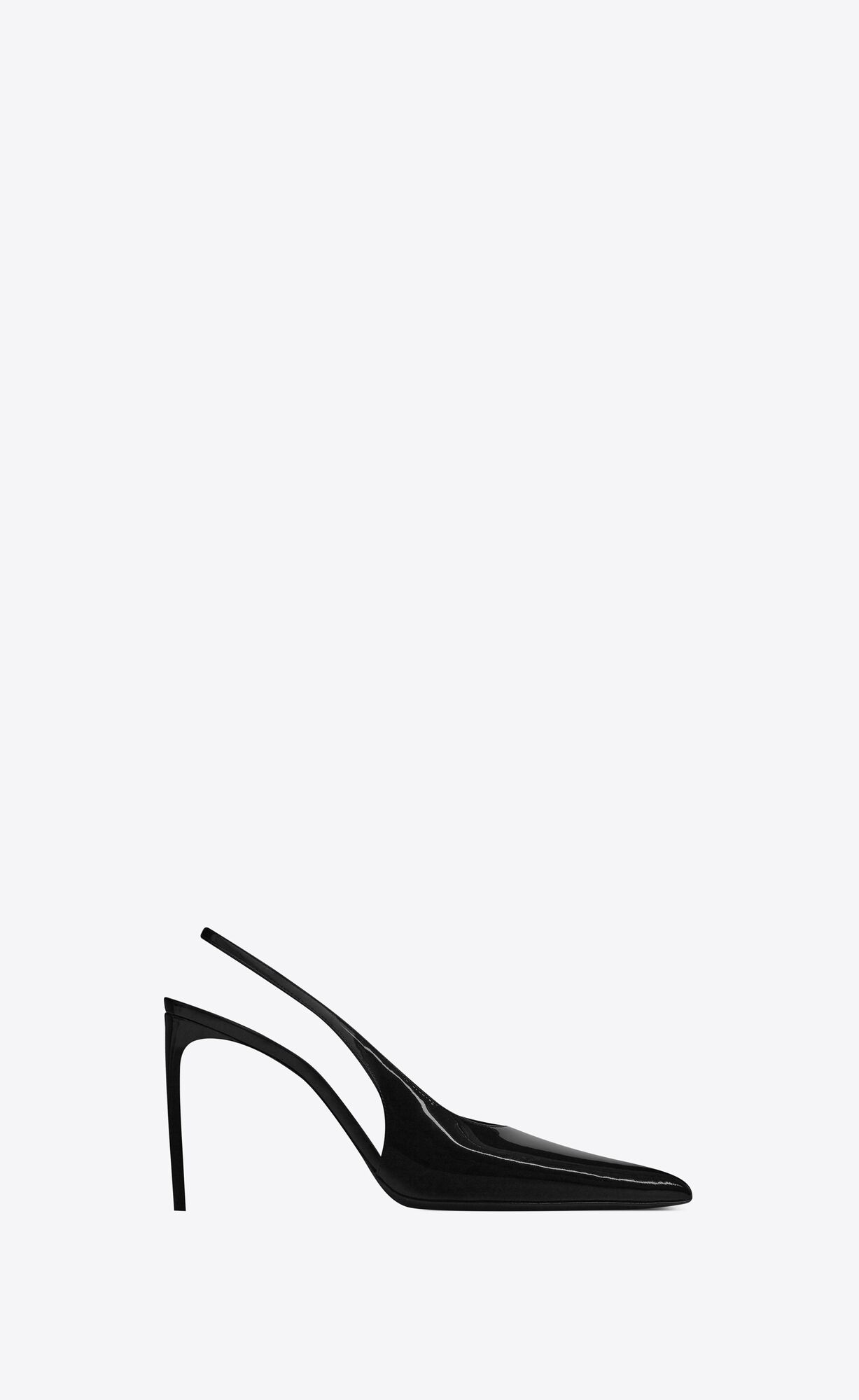 YSL Pulp Slingback Pumps In Lakovane Kozene Čierne | 65413-BXTJ