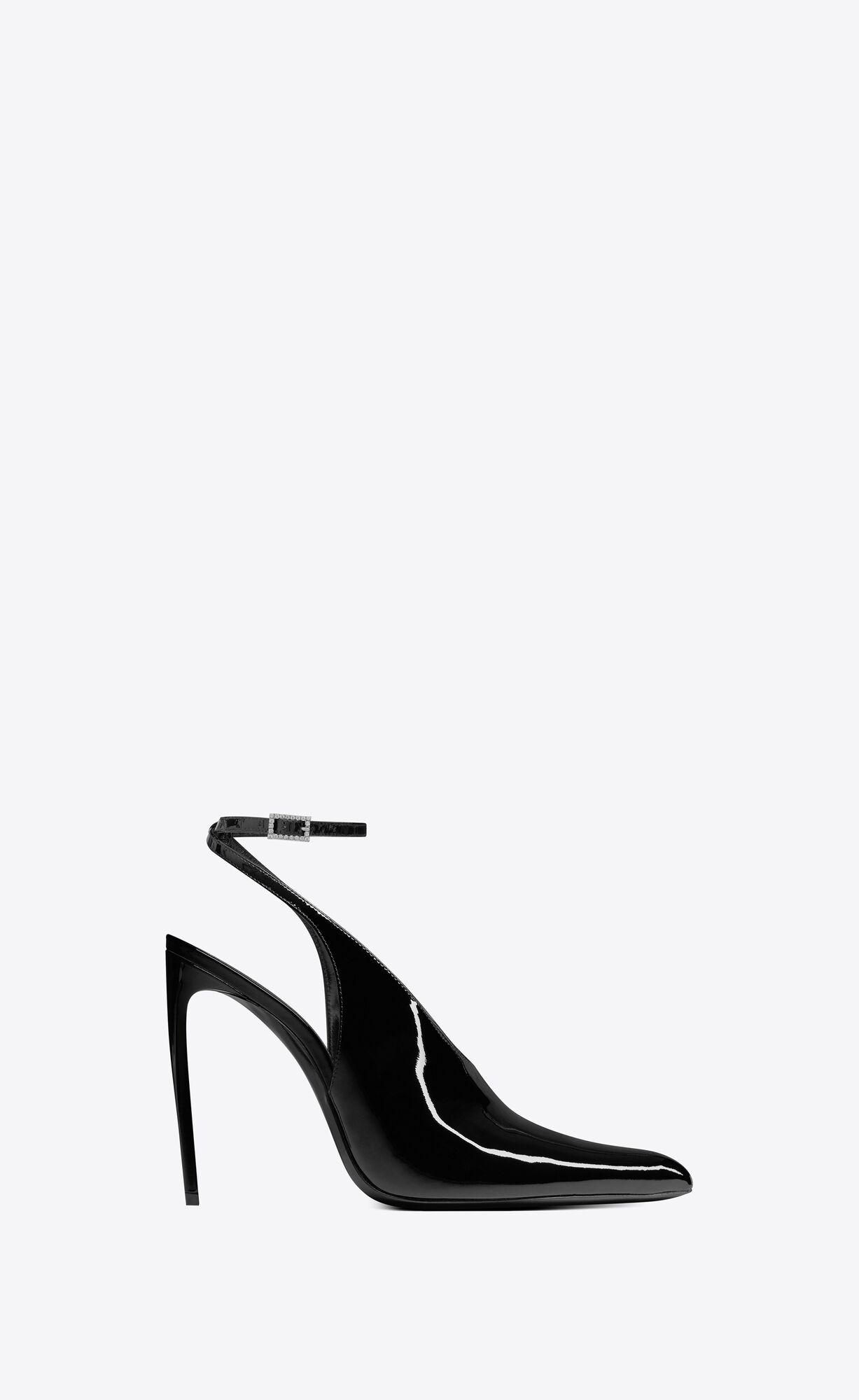 YSL Pulp Slingback Pumps In Lakovane Kozene Čierne | 81296-JZAR