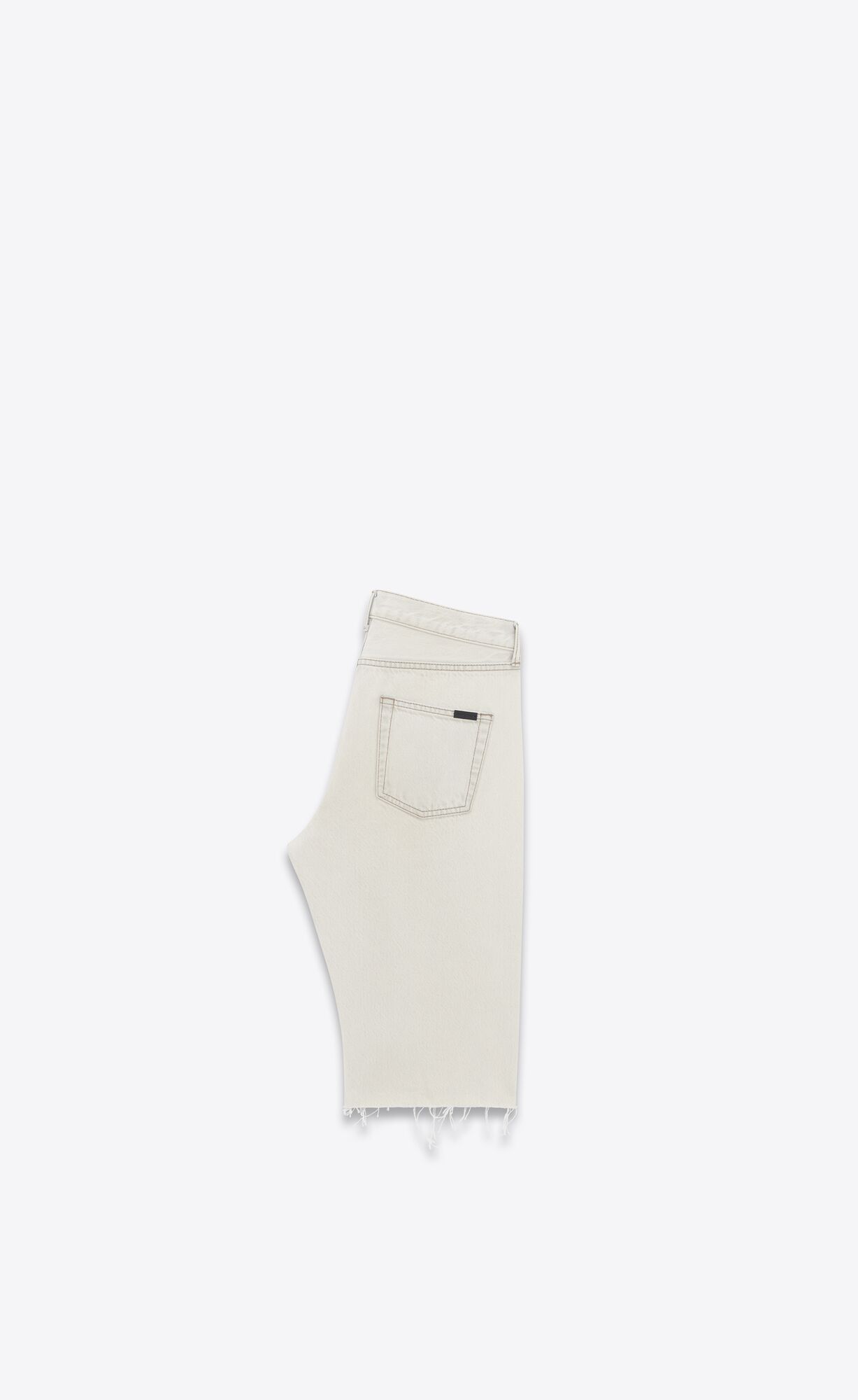 YSL Relaxed-fit Shorts Siva Biele | 17804-NJAM