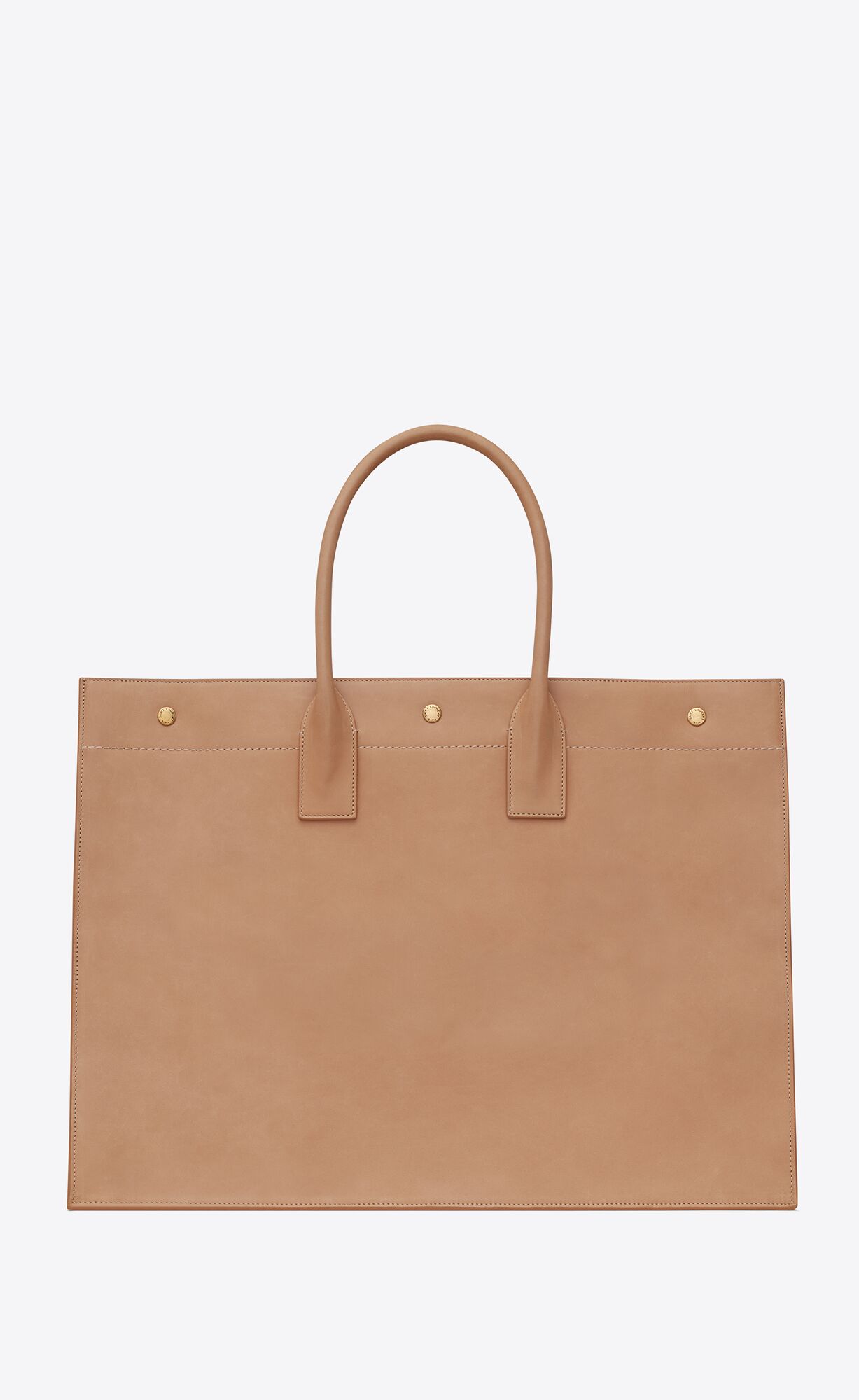 YSL Rive Gauche Large Tote Bag In Smooth Kozene Oranžové | 18075-XDQL