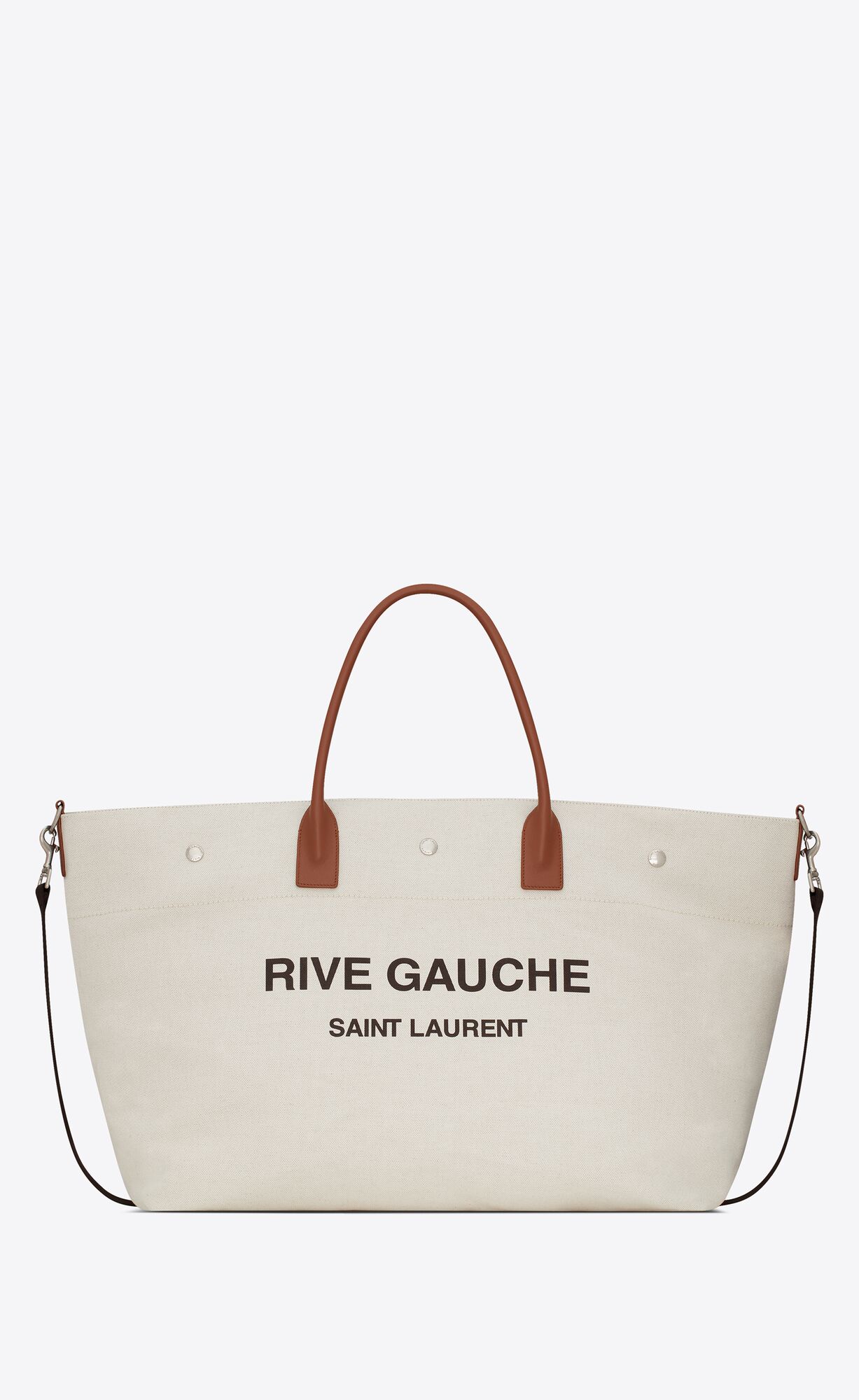 YSL Rive Gauche Maxi Shopping Bag In Printed Platene And Smooth Kozene Tmavo Červené | 70261-VTQL