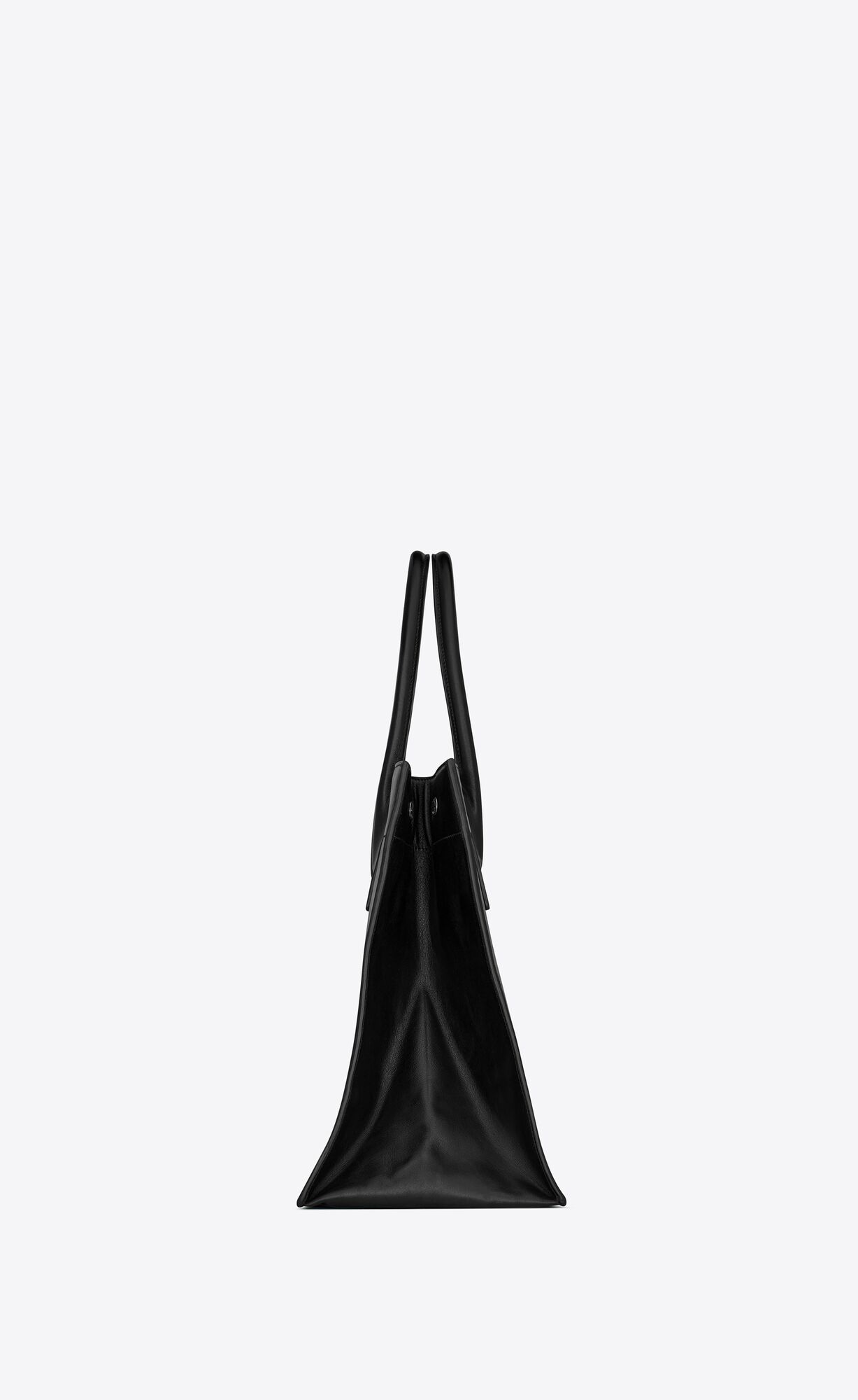 YSL Rive Gauche Small Tote Bag In Smooth Kozene Noir | 71406-XGSK