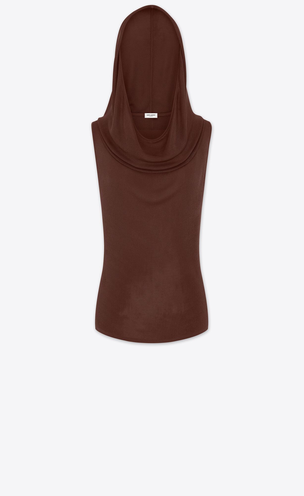 YSL S Kapucňou Top In Knit Chocolat | 42057-DQHR