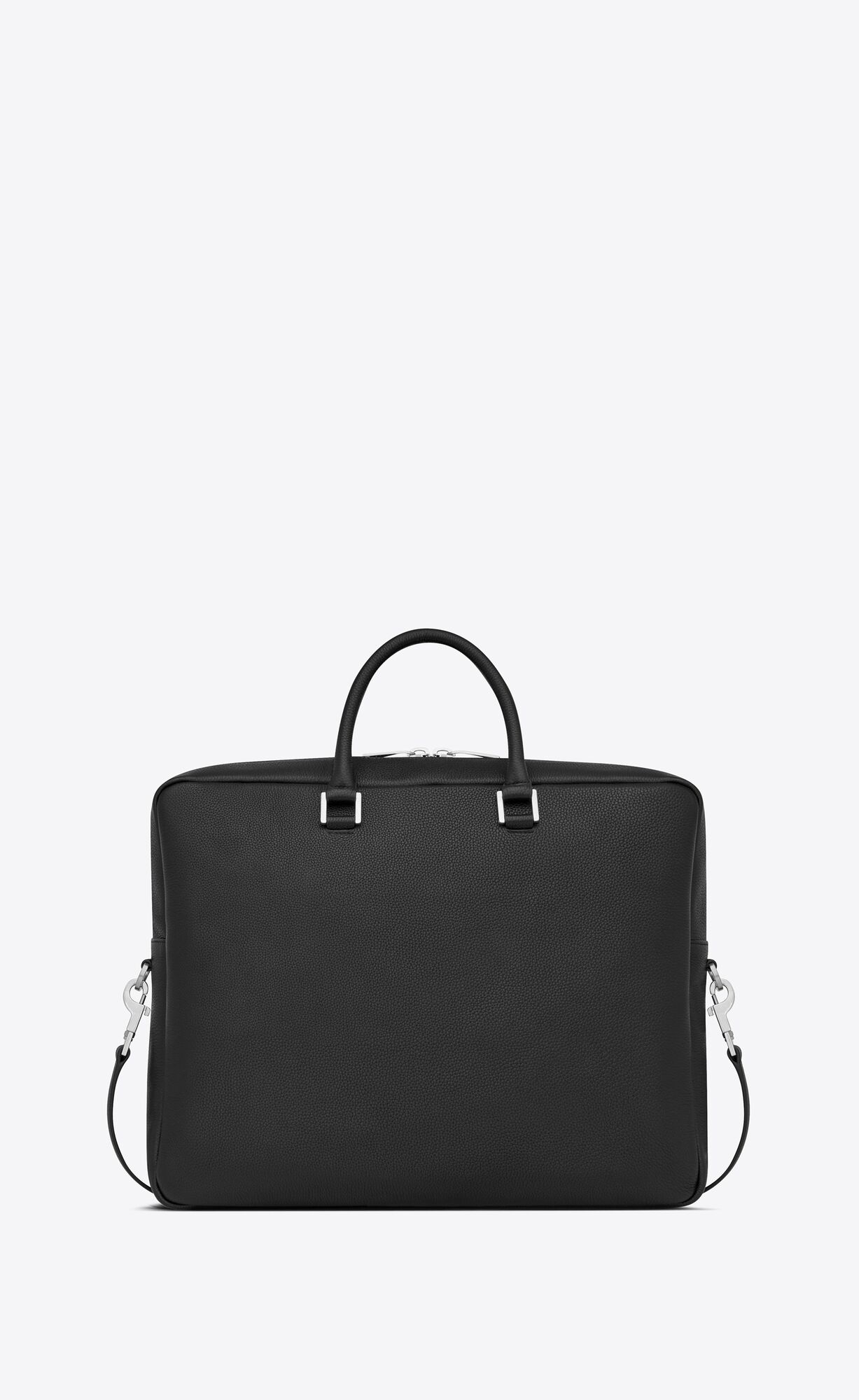 YSL Sac De Jour Large Briefcase In Grained Kozene Čierne | 64890-CUSX