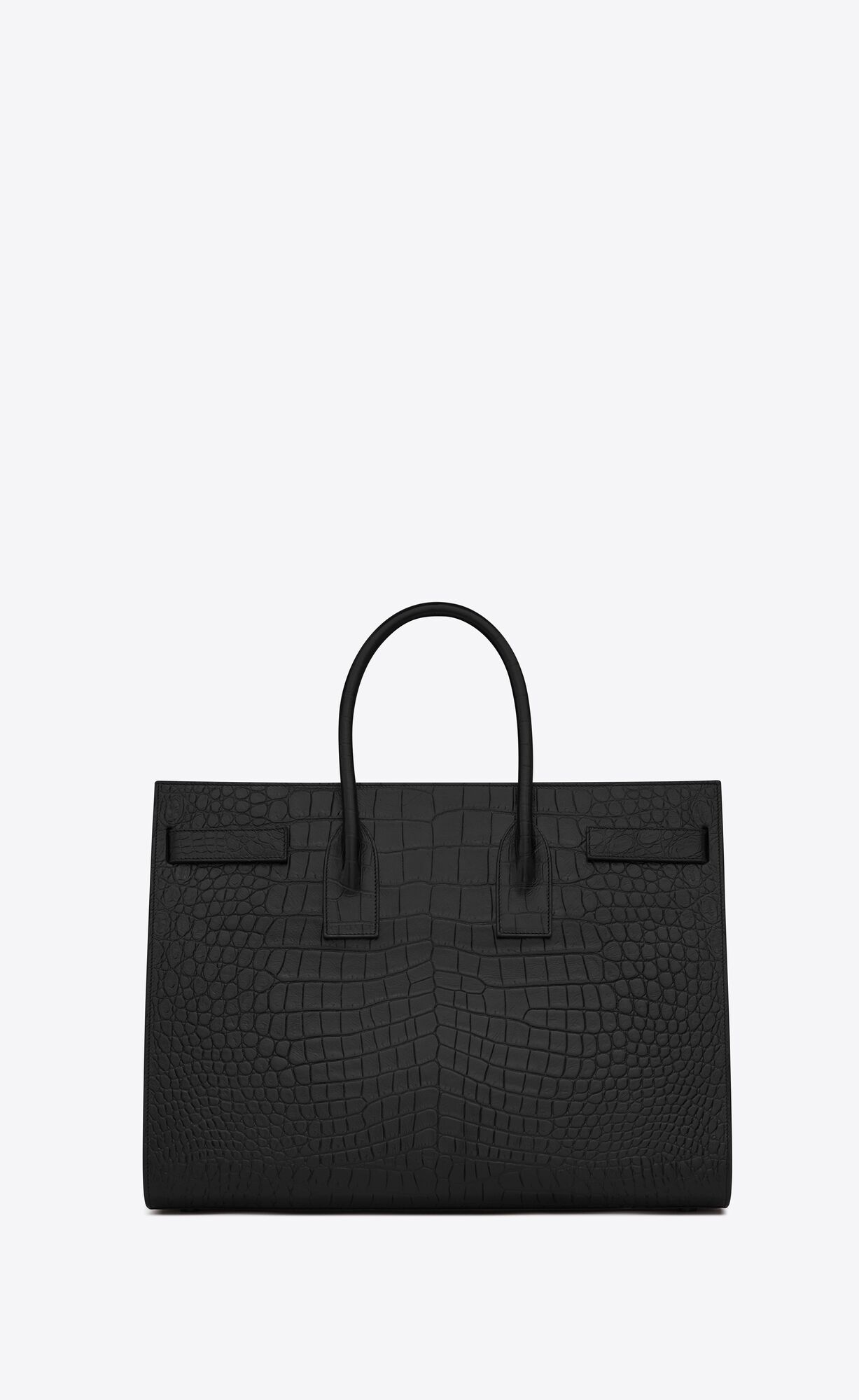 YSL Sac De Jour Large In Crocodile-embossed Kozene Čierne | 63049-FOCR