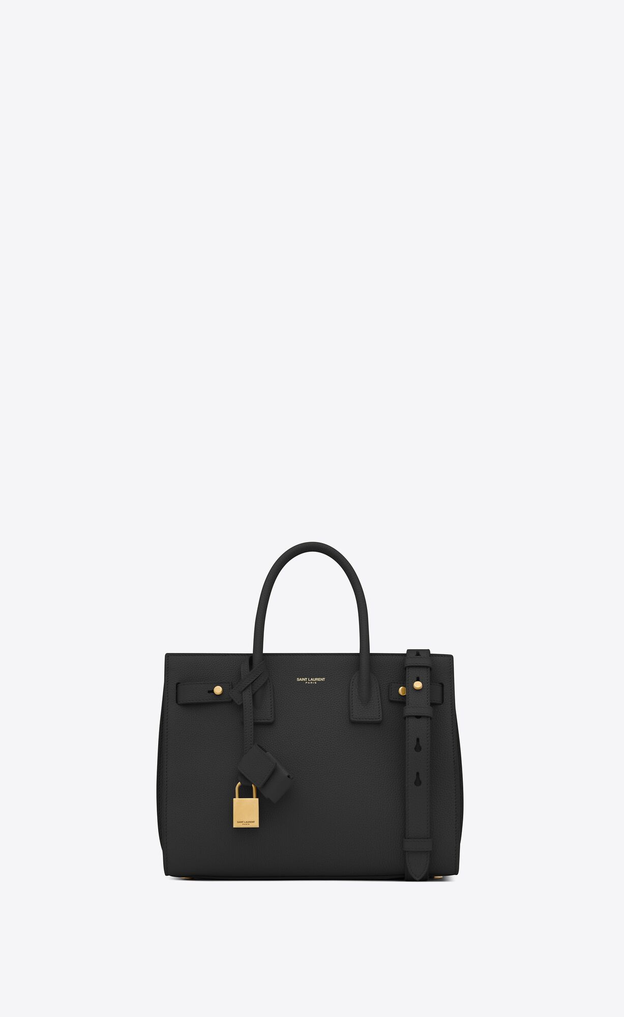 YSL Sac De Jour Supple Baby In Grained Kozene Čierne | 74198-RQBD