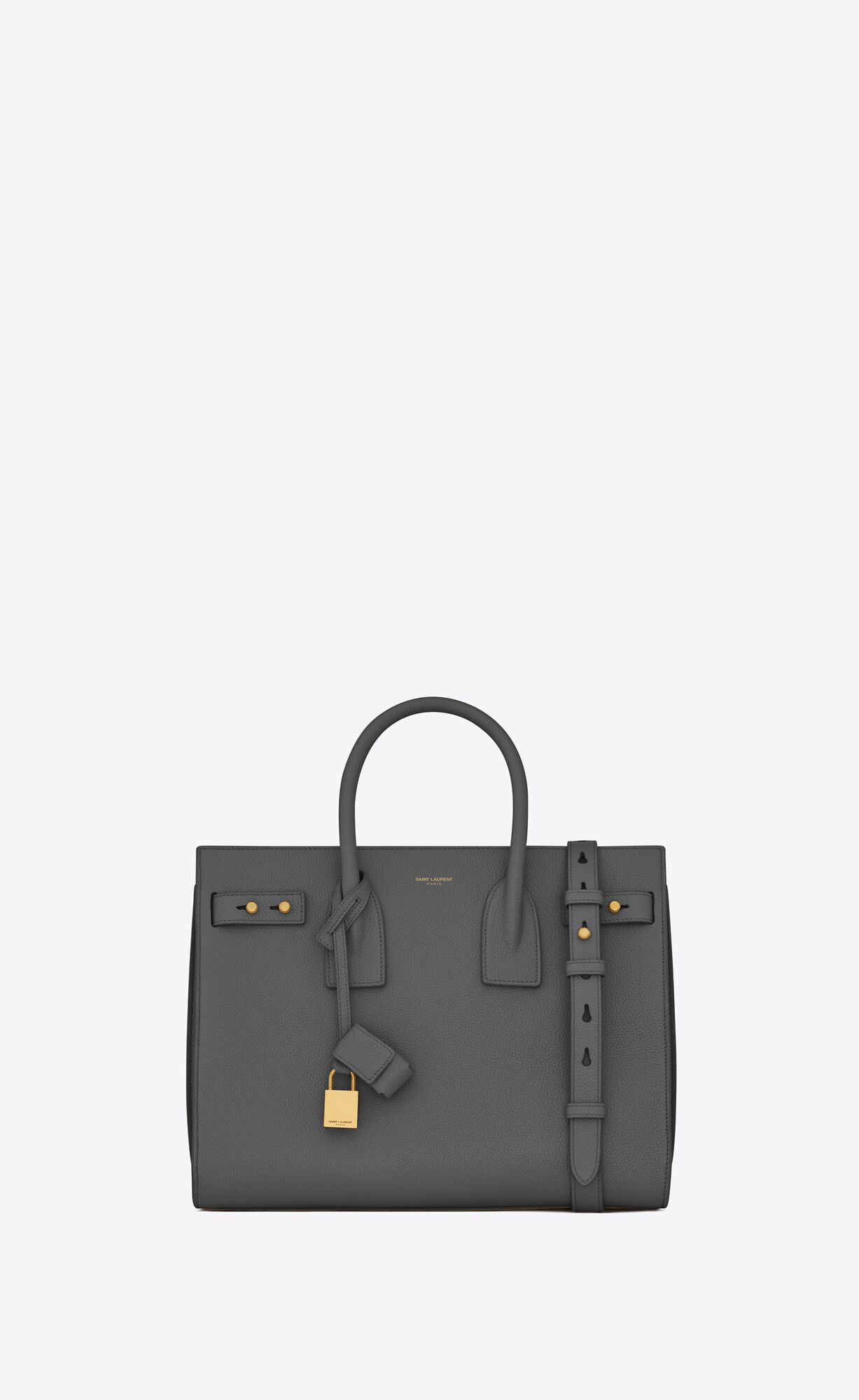 YSL Sac De Jour Supple Small In Grained Kozene Storm | 81497-URHP