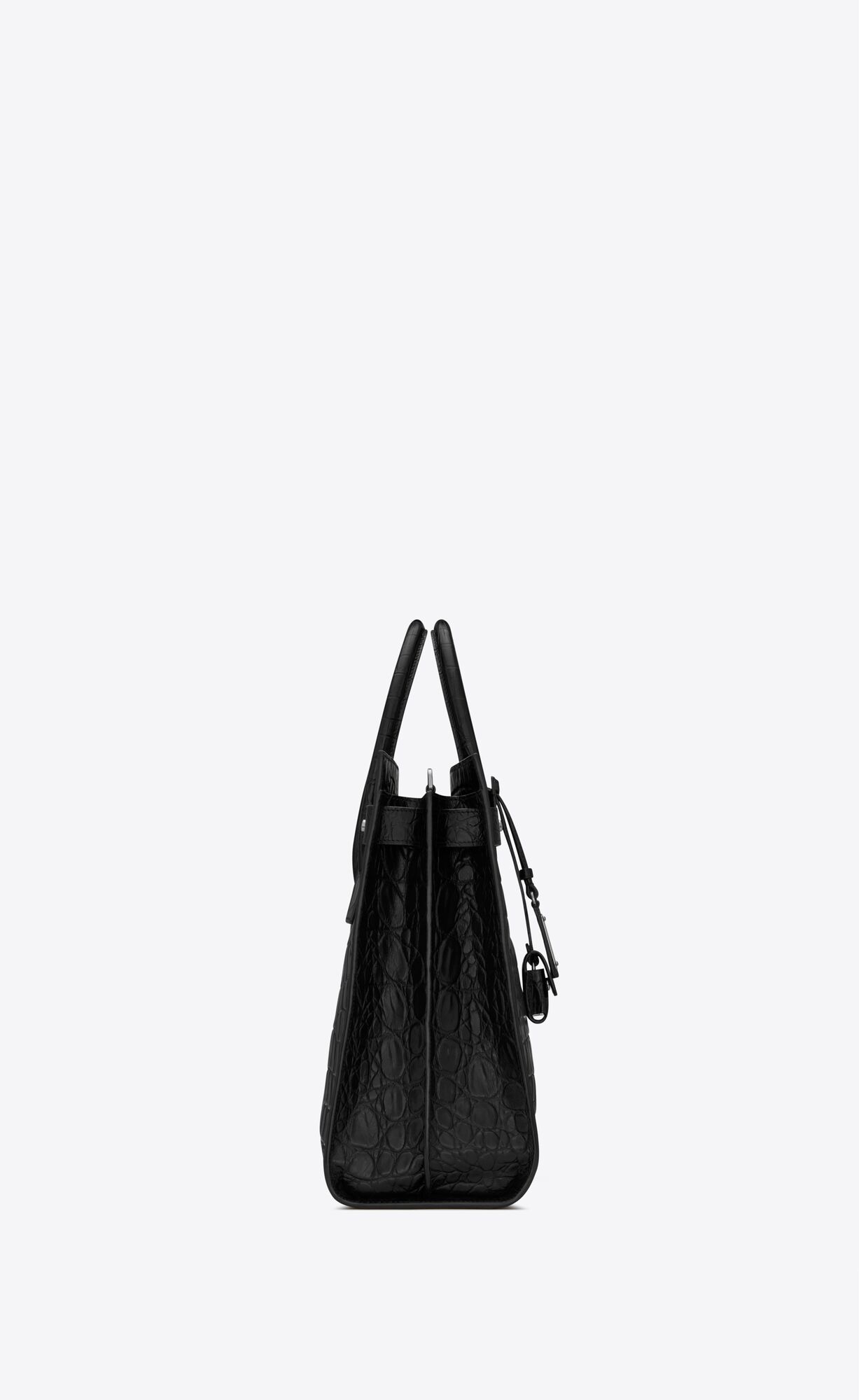 YSL Sac De Jour Thin Large In Crocodile-embossed Kozene Čierne | 06842-TNYL