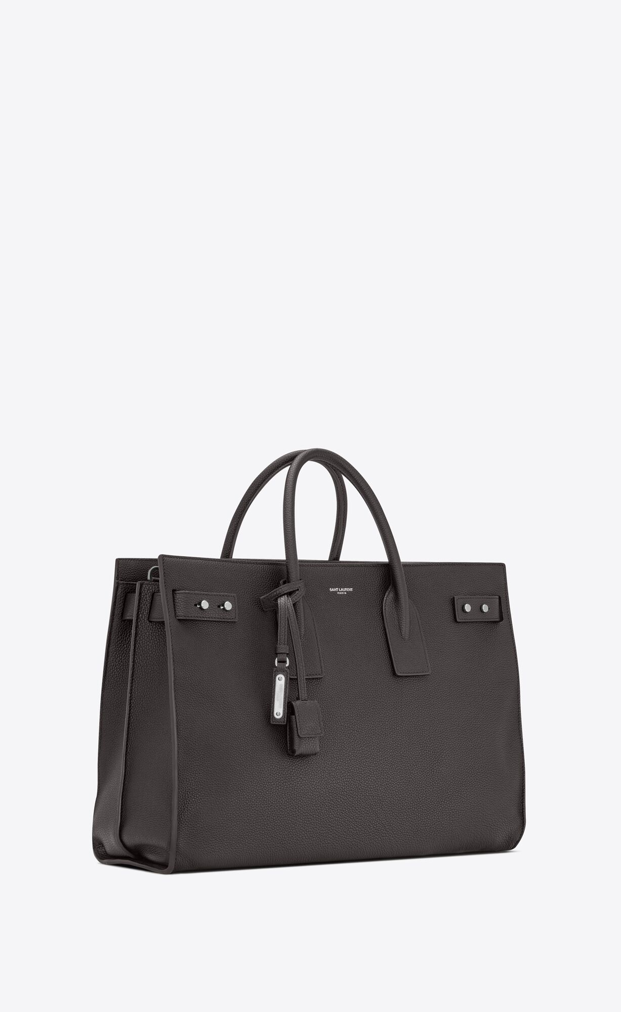 YSL Sac De Jour Thin Large In Grained Kozene Storm | 48103-QYFS