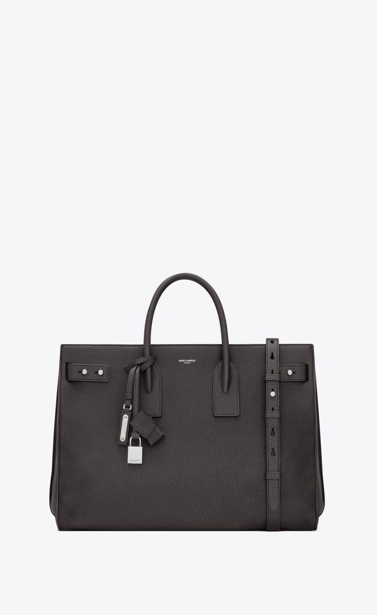 YSL Sac De Jour Thin Large In Grained Kozene Storm | 48103-QYFS