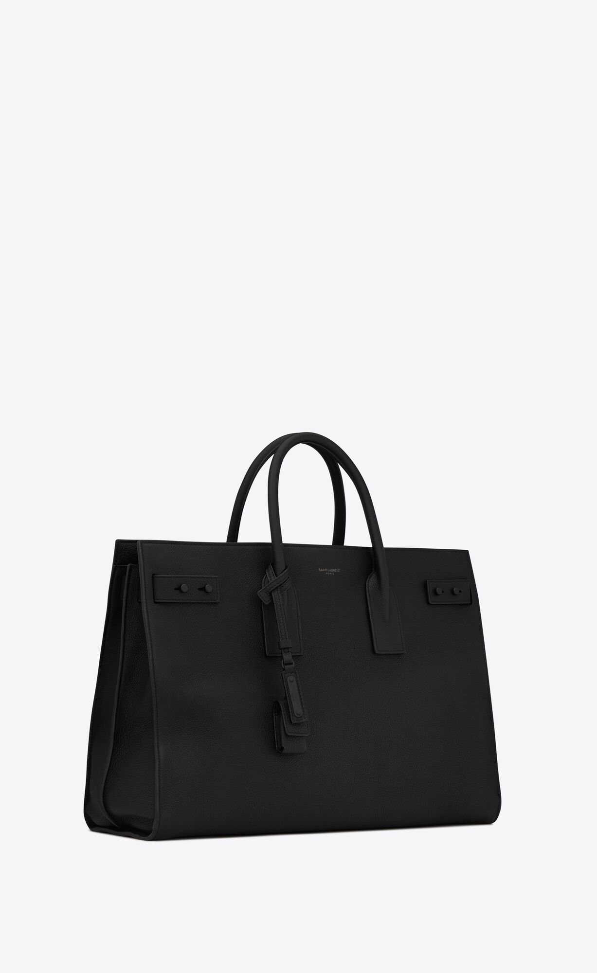 YSL Sac De Jour Thin Large In Grained Kozene Čierne | 59812-INMB