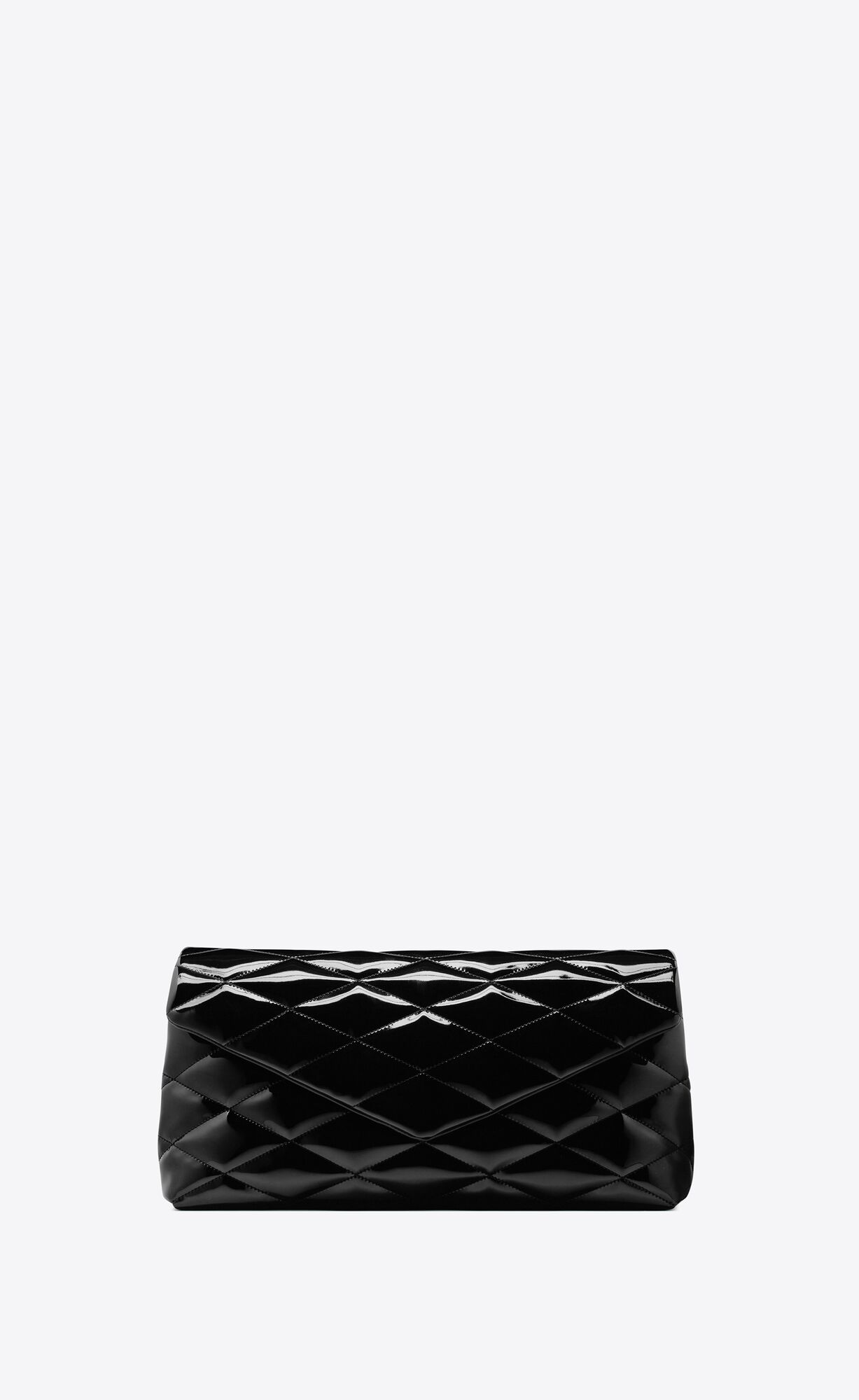 YSL Sade Large Clutch In Lakovane Platene Čierne | 96150-CFGA