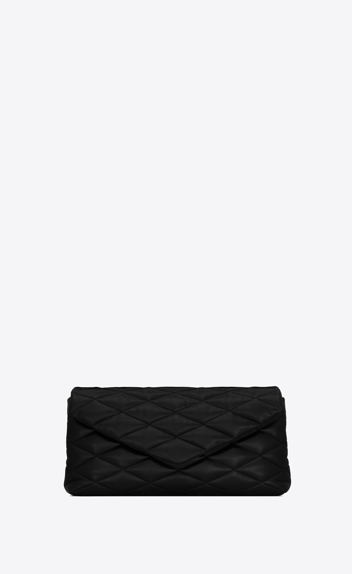 YSL Sade Large Clutch In Lambskin Čierne | 51476-AJFP